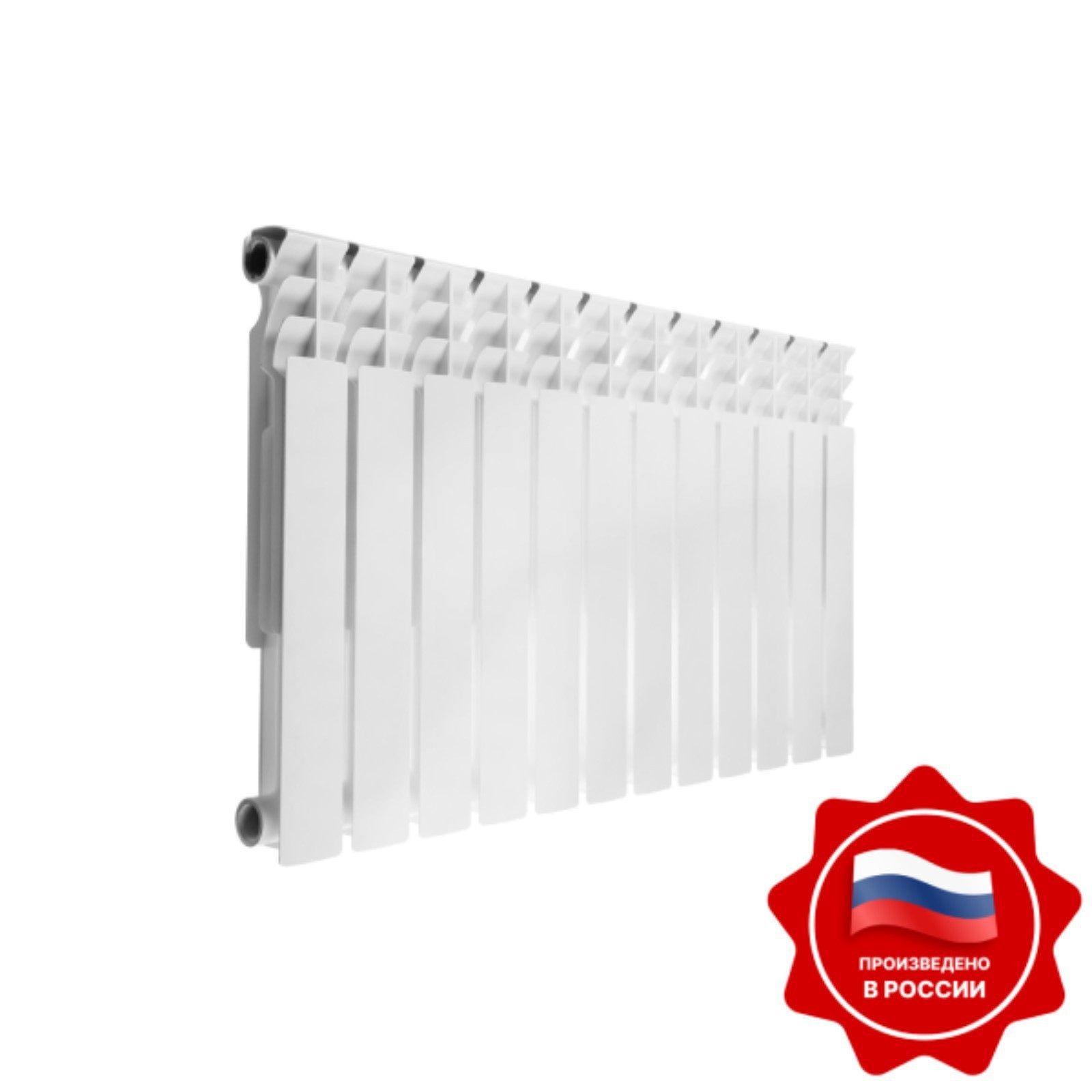 Изображение товара Радиатор Oasis Эко 500x80 мм. 12 секций нижнее подключение биметалл цвет белый