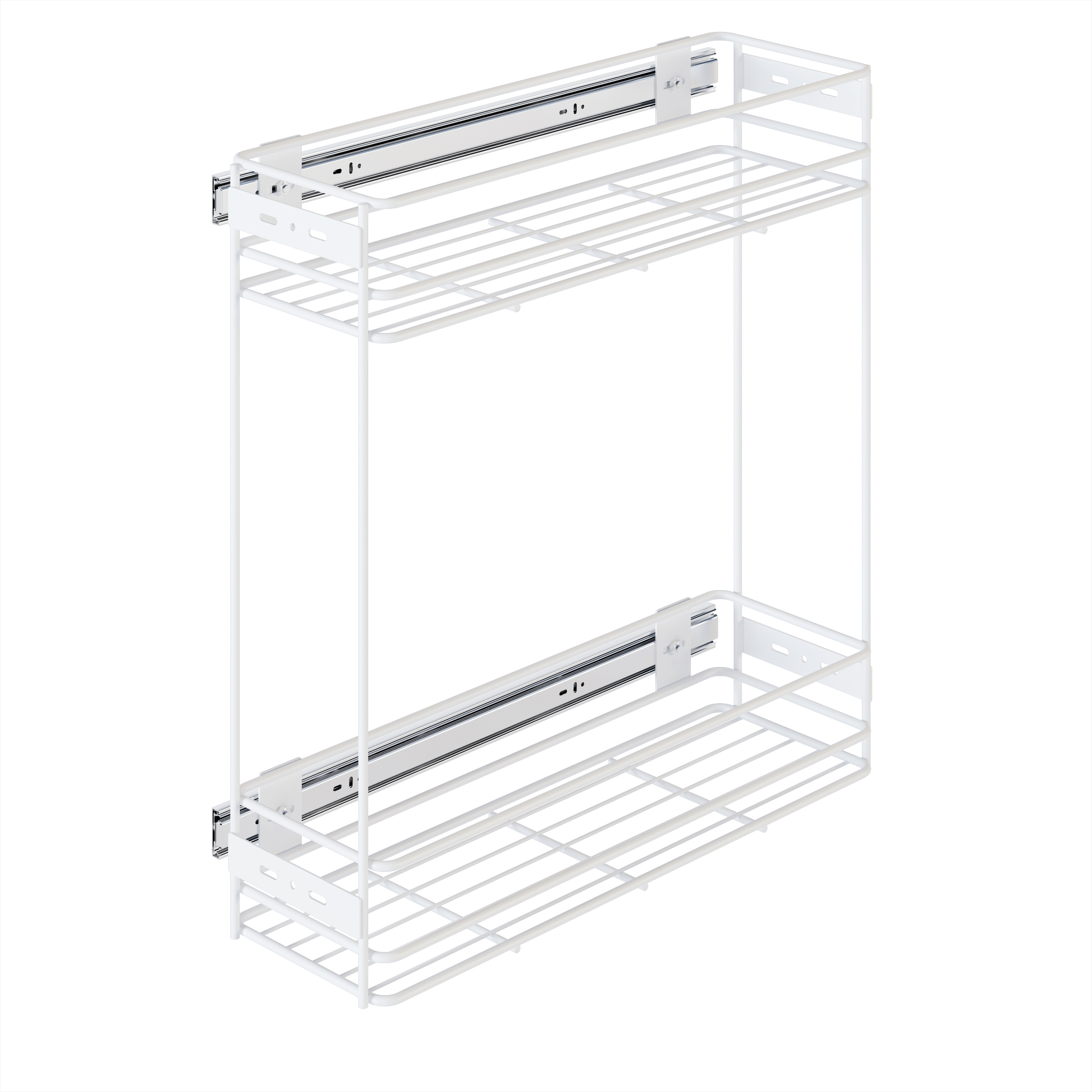 Изображение товара Подставка для бутылок Лофт-комплект 16x50.5x47 см сталь цвет белый