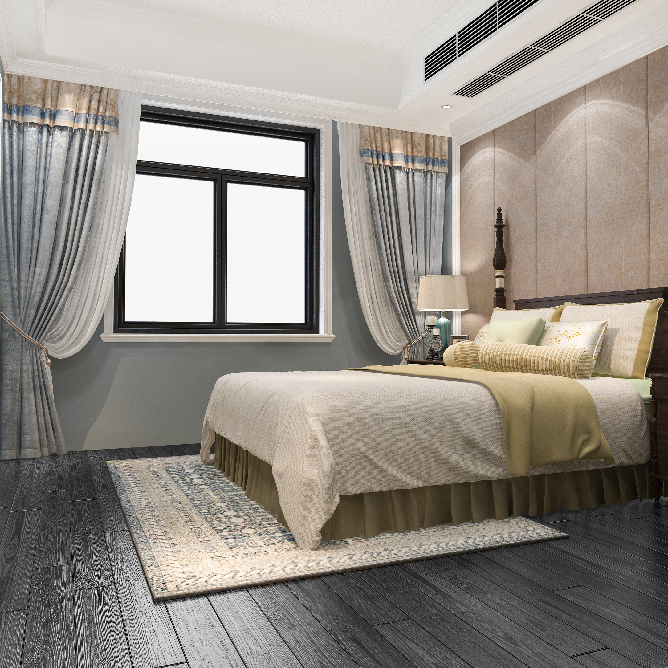 Изображение товара Глазурованный керамогранит Chester Wood 80x20 см матовый графит для интерьера и фасада