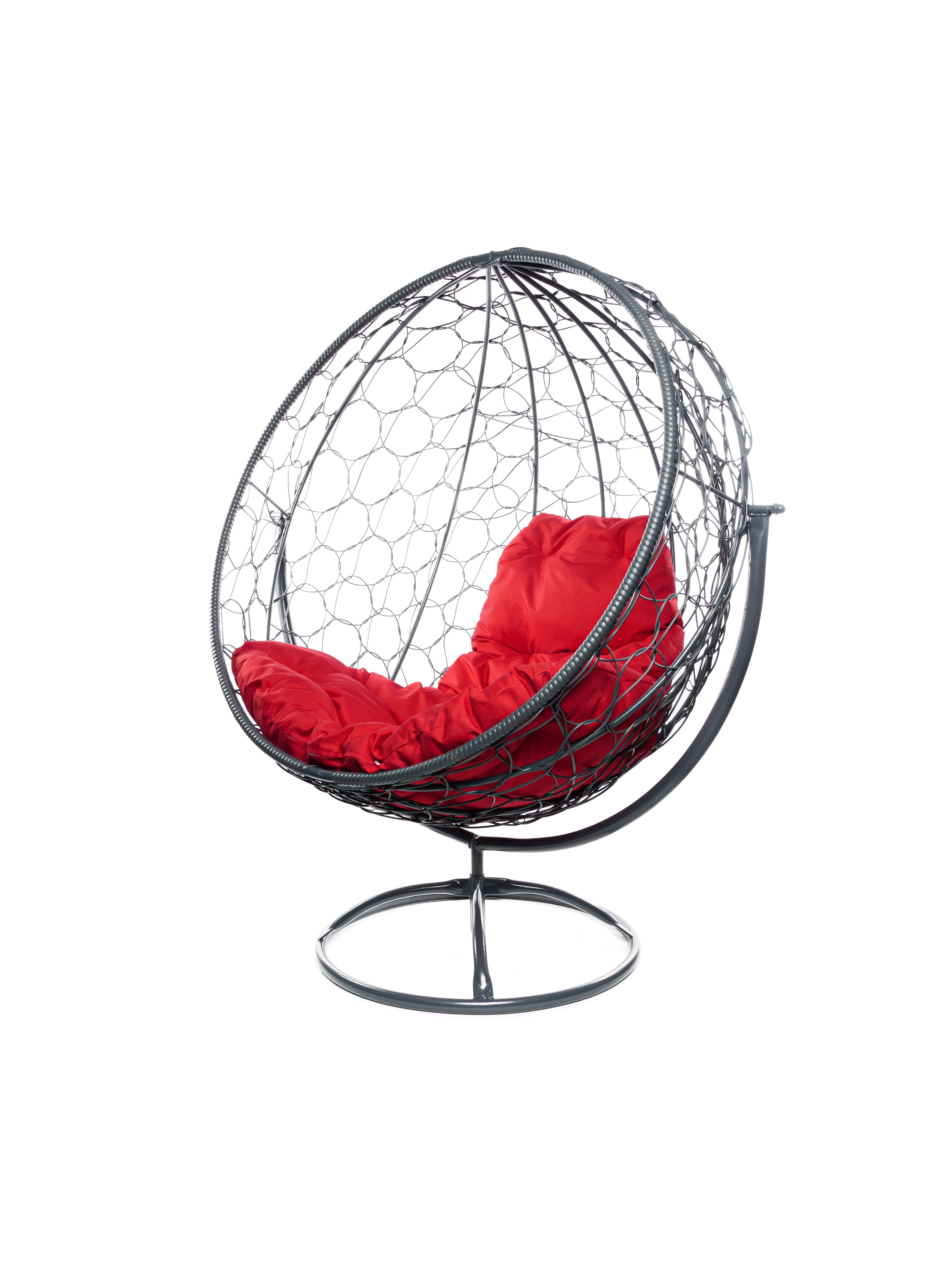 Изображение товара Кресло садовое M-group 11100306 Круг 106 см x 69 см x 139 см искусственный ротанг серый/серебристый