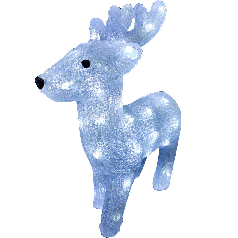 Изображение товара Светящаяся электрическая фигура Олень универсальная Волшебная страна 40 ламп h 36 см белый