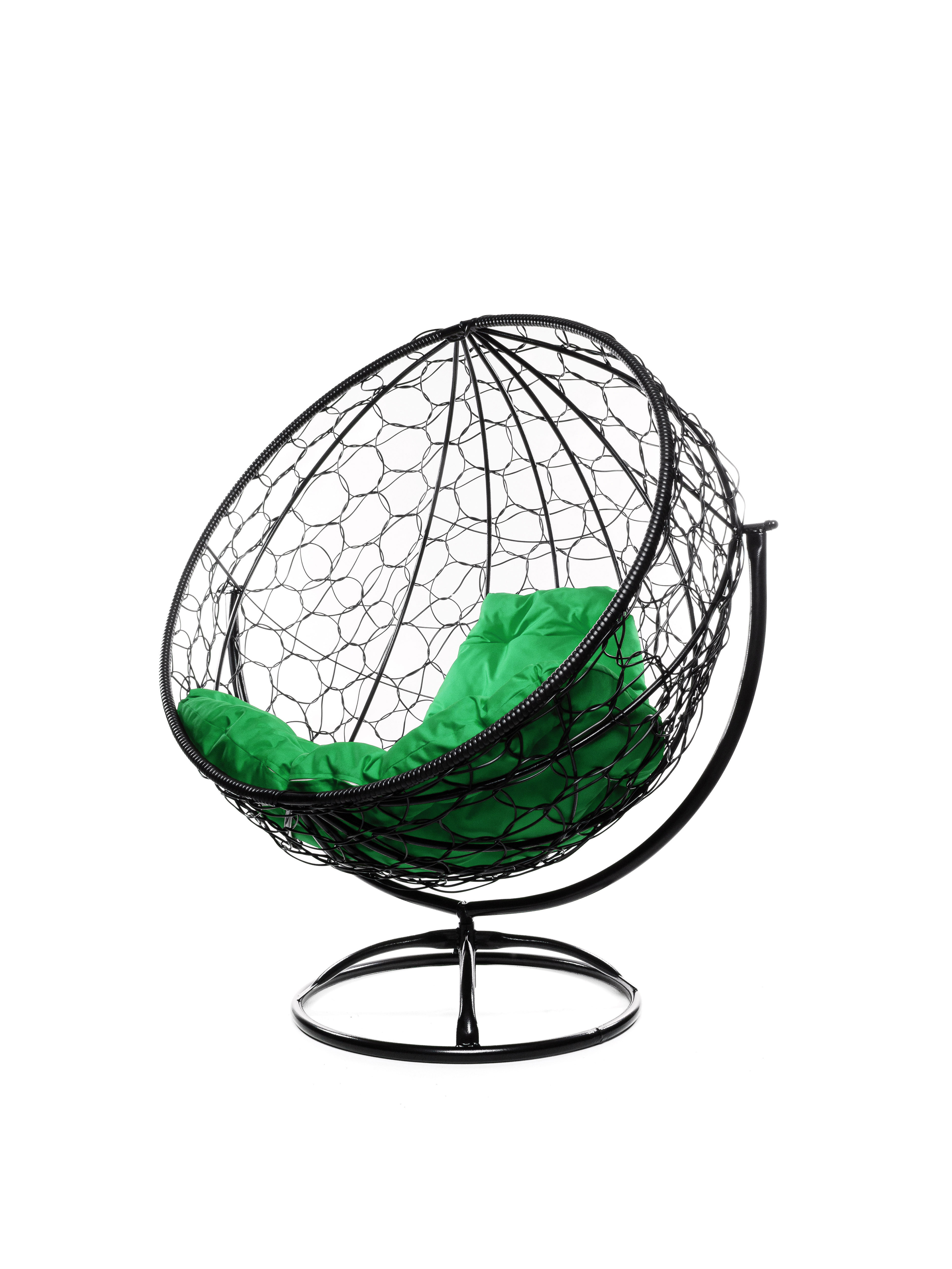 Изображение товара Кресло садовое вращающееся круг из искусственного ротанга Черное Спорт/Дача