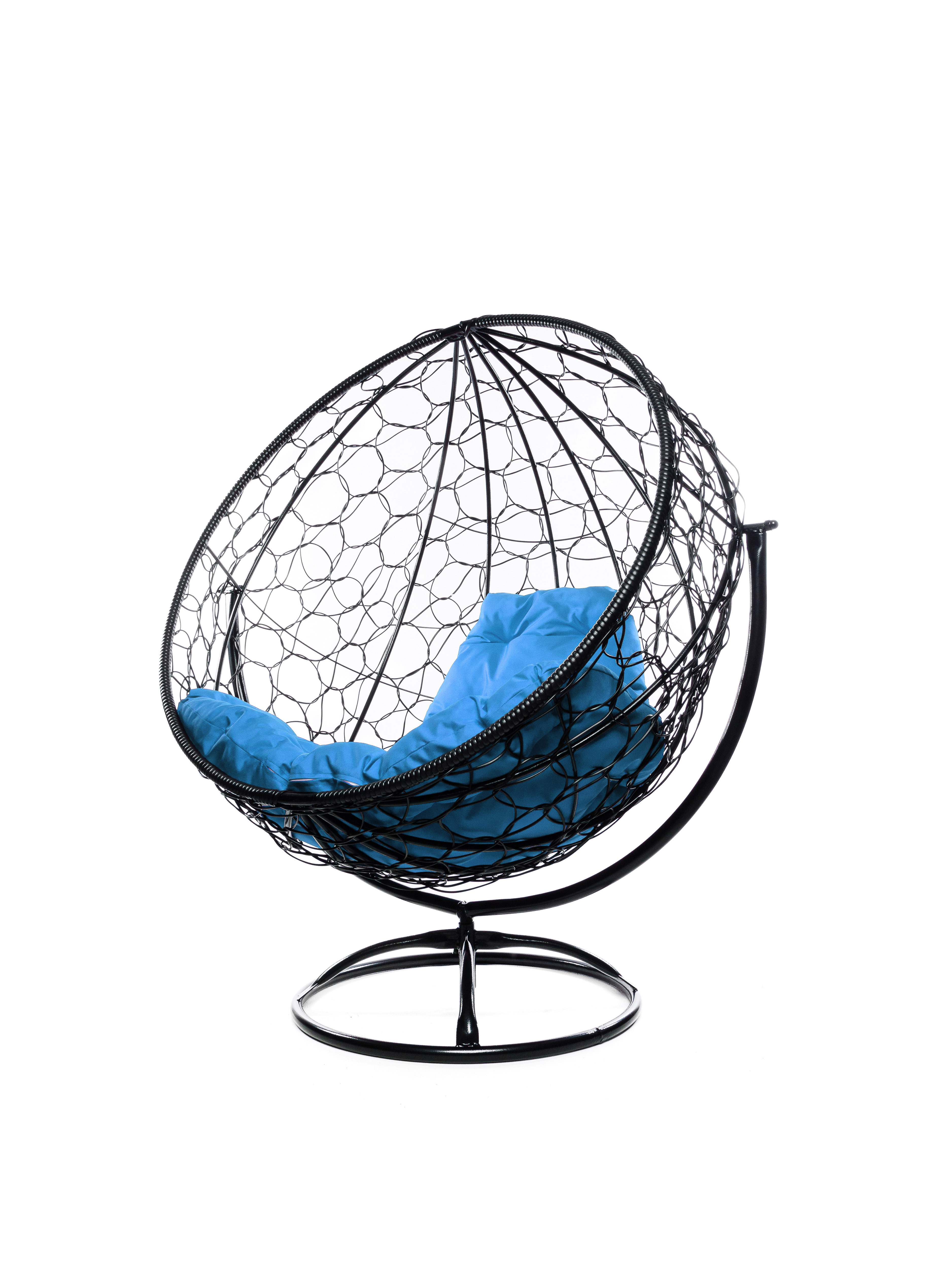 Изображение товара Кресло садовое M-group 11100403 Круг с искусственным ротангом черного цвета