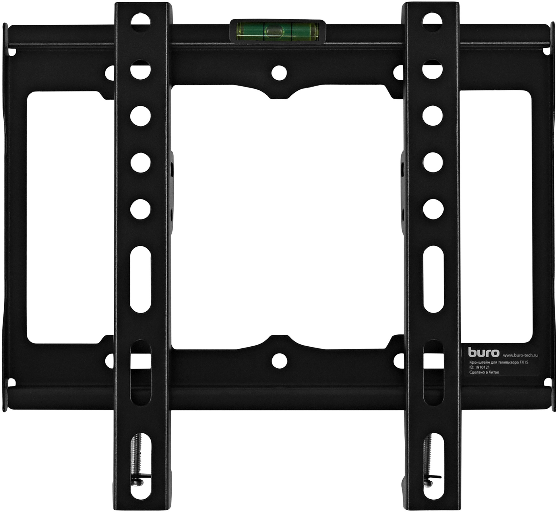 Изображение товара Кронштейн для телевизора Buro FX1S 20x20 см черный фиксированный 15-48 дюймов