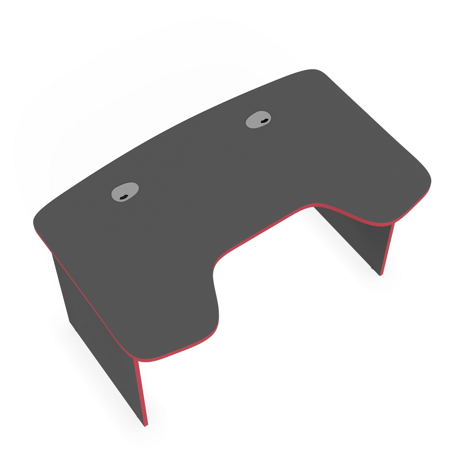 Изображение товара Офисный стол с полкой Skyland STG 1385 85x136x75 см ЛДСП цвет красный