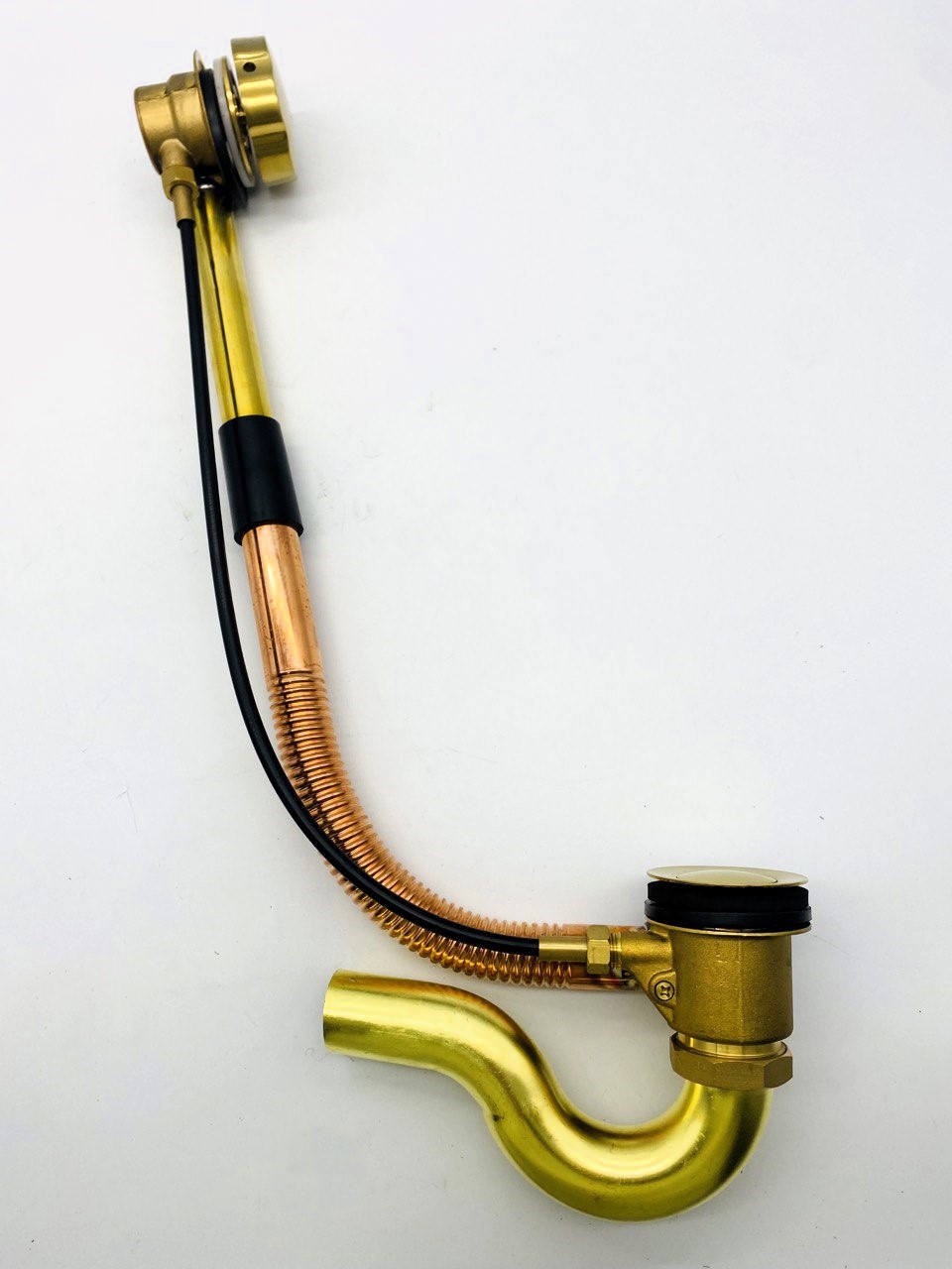 Изображение товара Слив-перелив для ванны Vieir полуавтомат золотой 40 мм