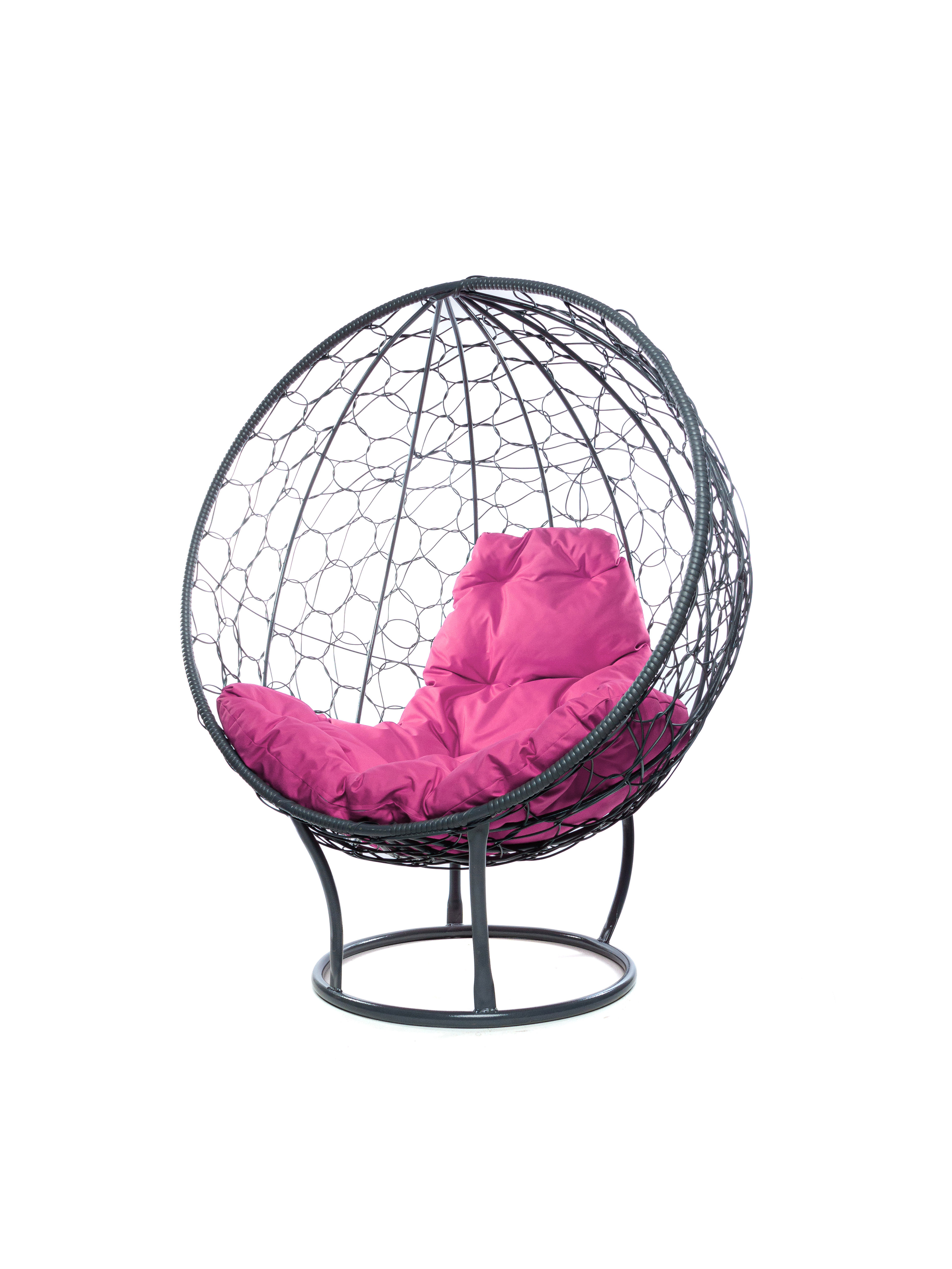 Изображение товара Кресло садовое M-group 11080308 Круг 106 см x 69 см x 139 см искусственный ротанг серый/серебристый