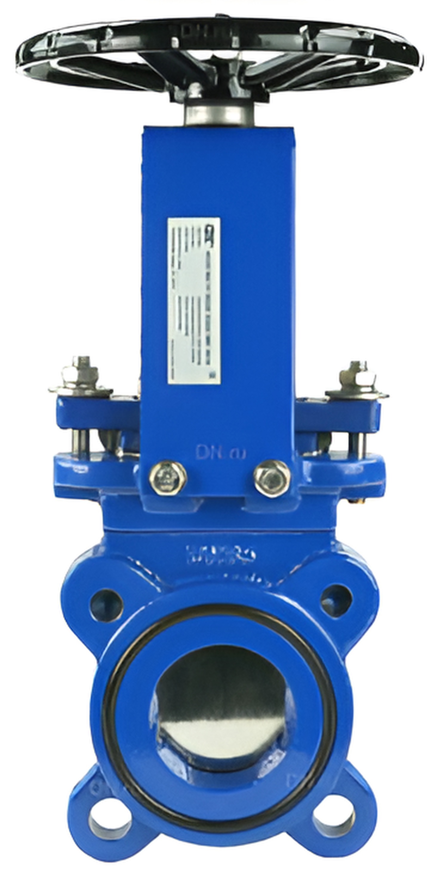 Изображение товара Задвижка шиберная DN.ru DN200 PN16 чугун ручка рычаг для систем водоочистки и канализации