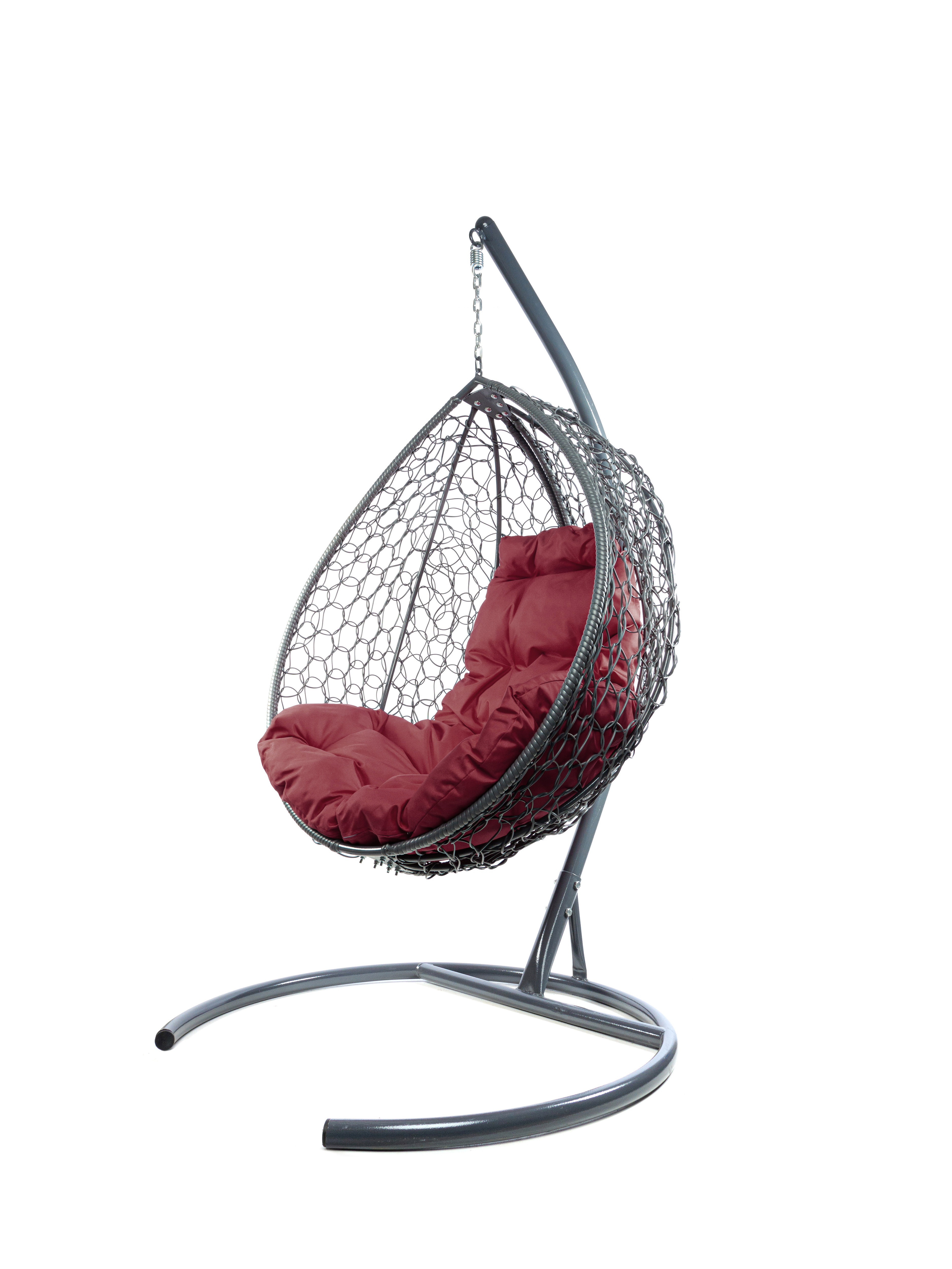 Изображение товара Кресло подвесное M-group 11500302 Капля серое/серебристое до 120 кг