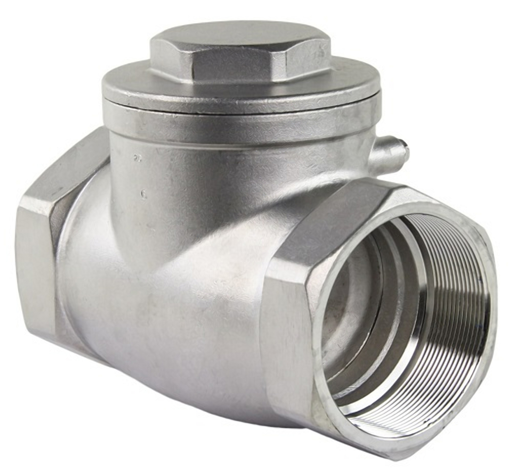 Изображение товара Клапан обратный поворотный DN.ru SCV-316 2" нержавеющая сталь Россия