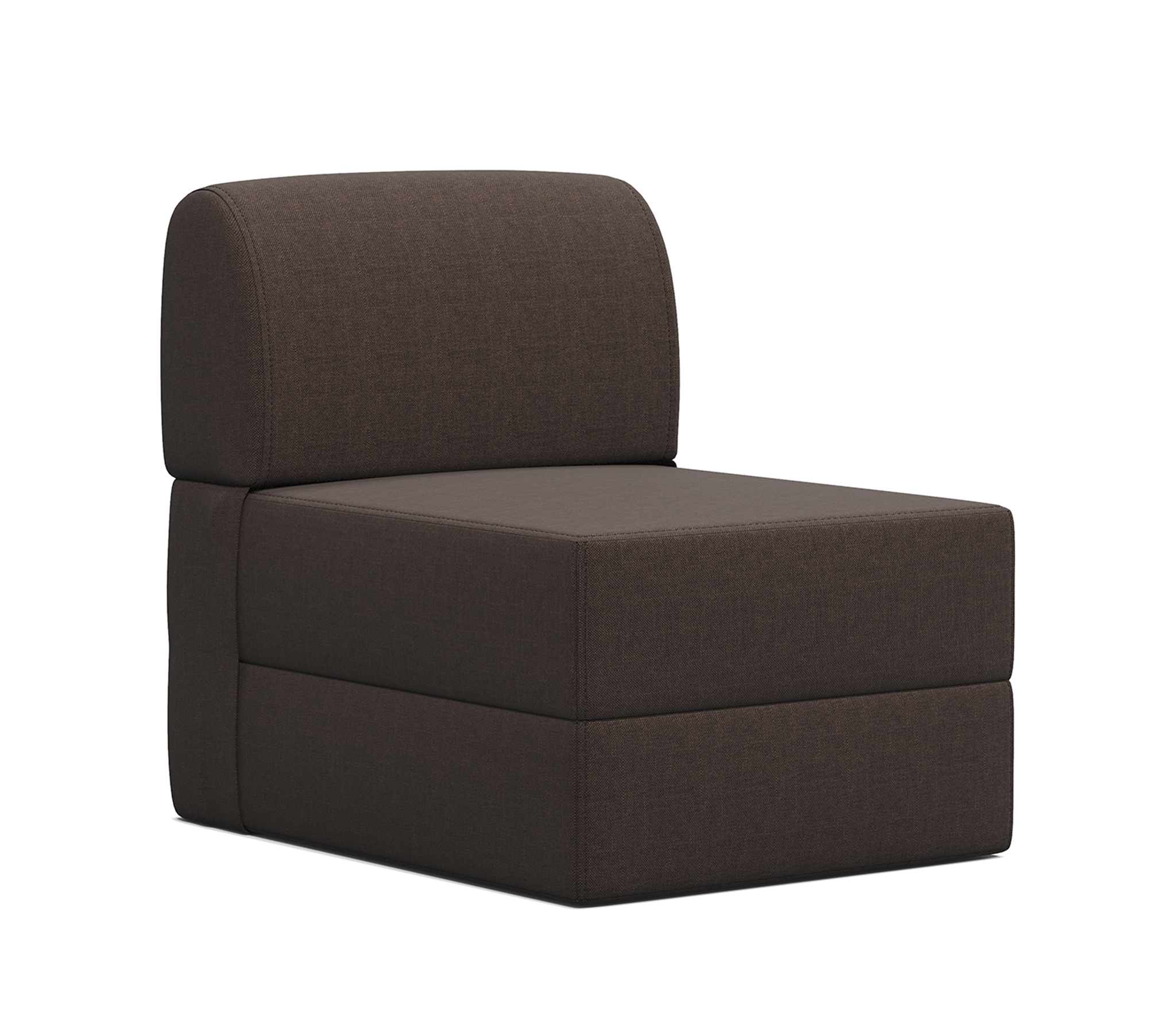 Изображение товара Кресло-кровать Шарм-дизайн Рио 60x75x80 см рогожка цвет коричневый