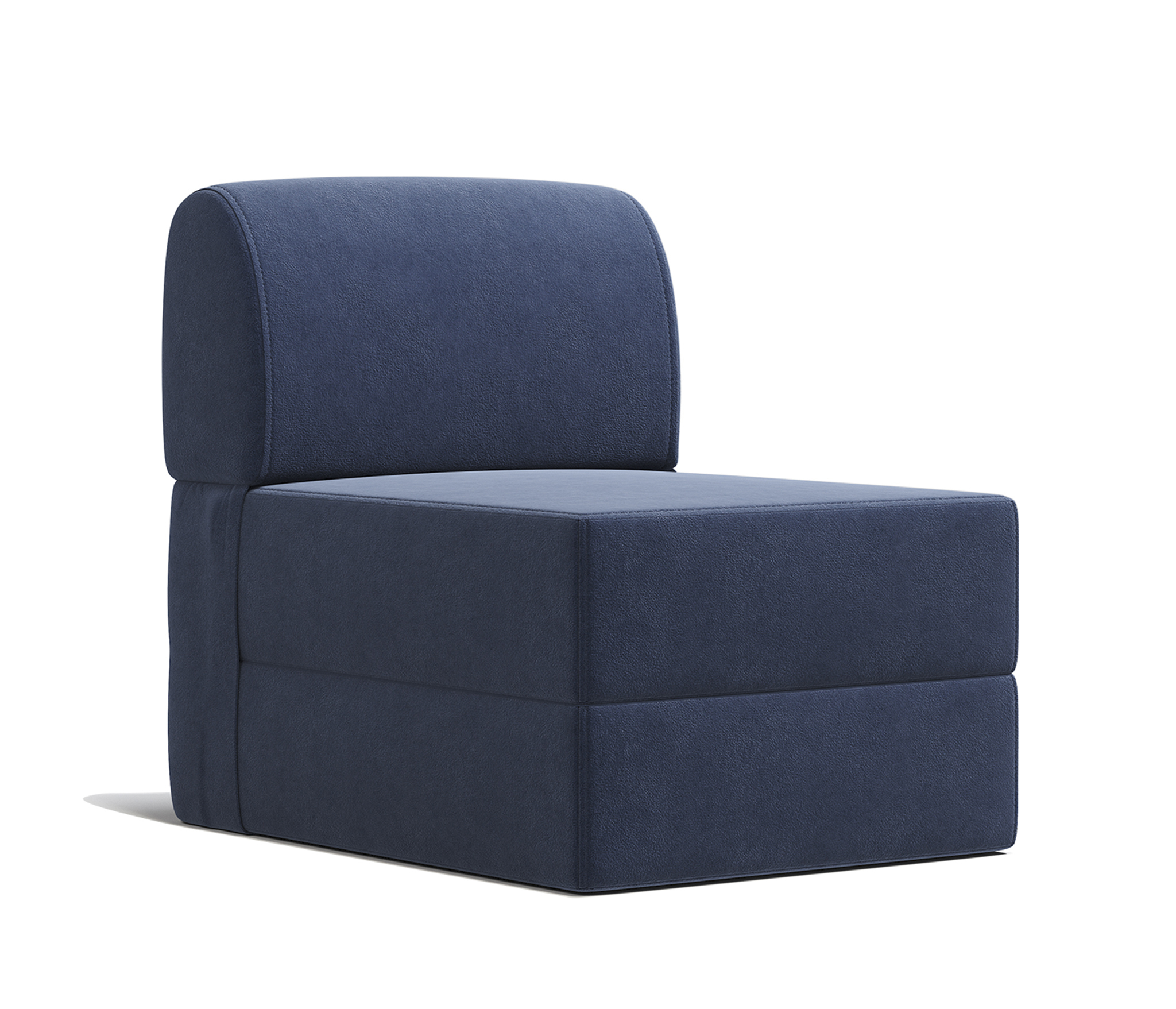 Изображение товара Кресло-кровать Шарм-дизайн Рио с обивкой велюра цвет синий