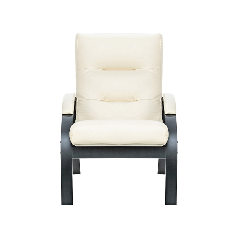 Изображение товара Кресло Leset Лион 68.5x100x80 см искусственная кожа цвет слоновая кость/венге