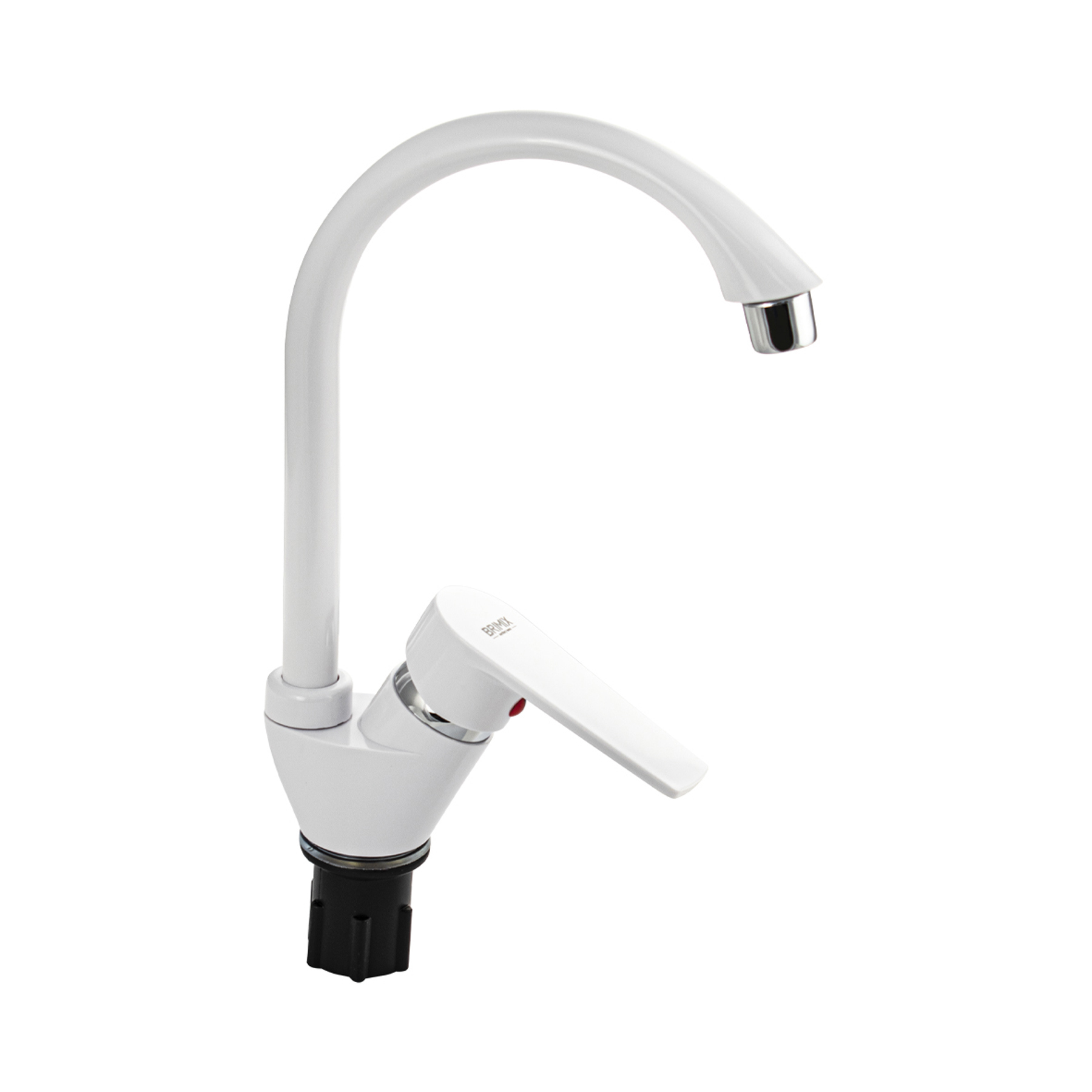 Изображение товара Смеситель для кухни однорычажный Brimix 567 излив 23.50 см ABS-пластик цвет белый