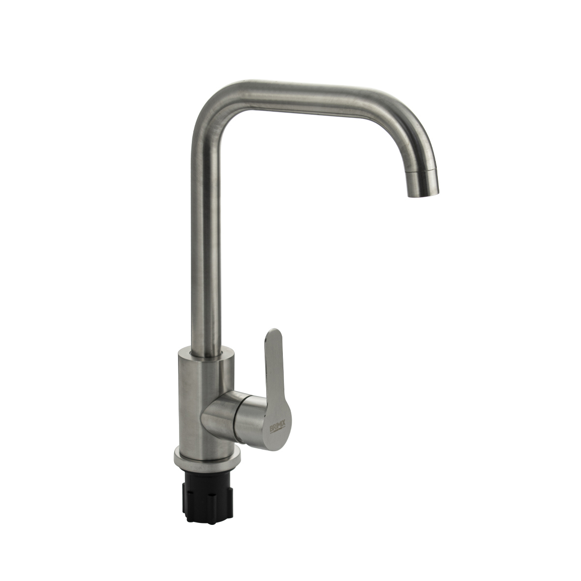 Изображение товара Однорычажный смеситель для кухни Brimix 9304 из нержавеющей стали с изливом 25 см