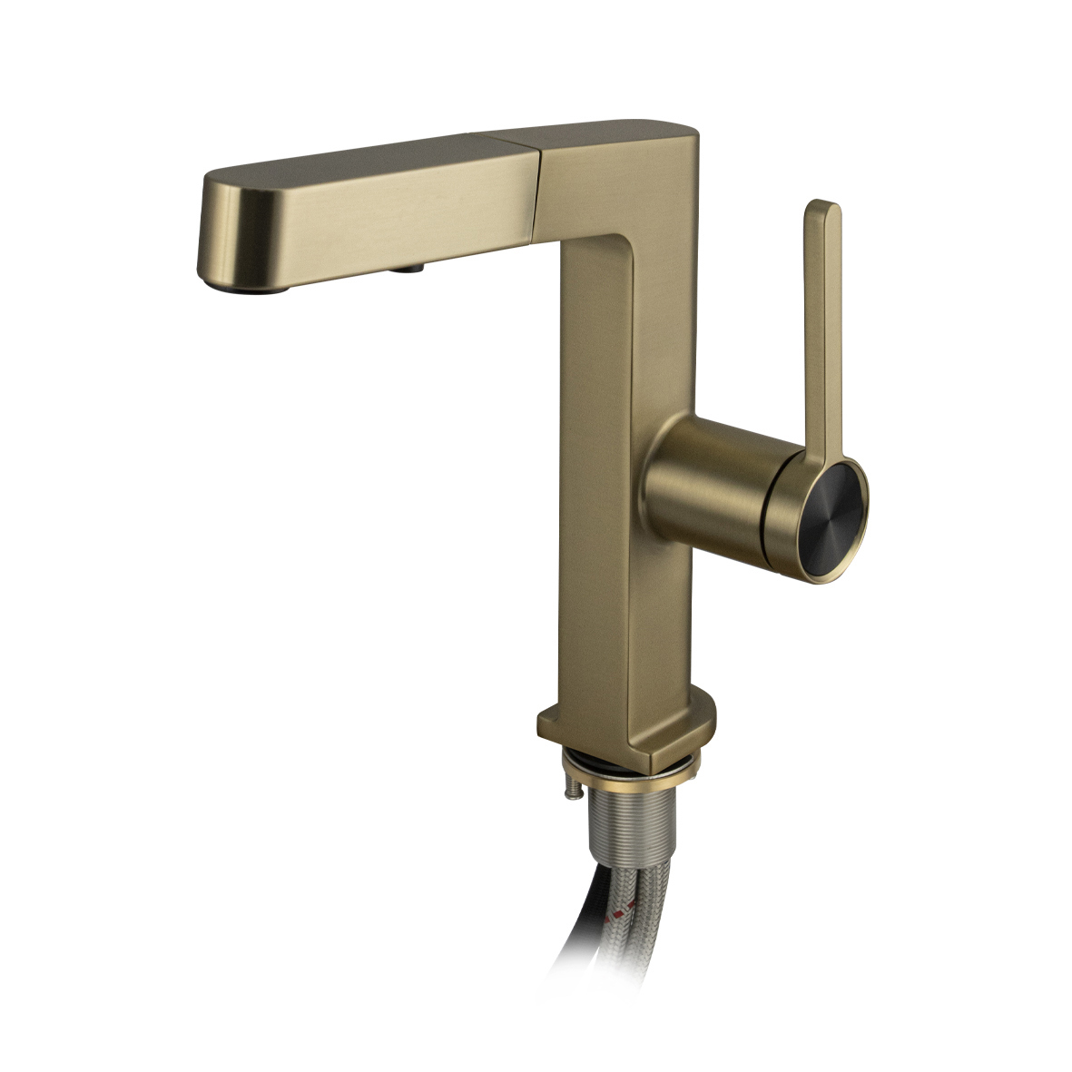 Изображение товара Смеситель для кухни Magnus 8232 однорычажный выдвижной латунь золотистый