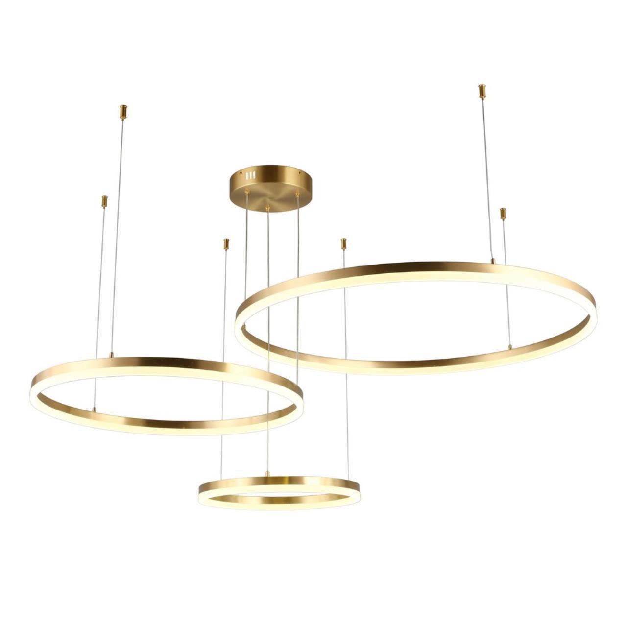 Изображение товара Люстра подвесная Aployt Apl 1511 30 940 12 м² современная золотая с плафоном и LED лампочками