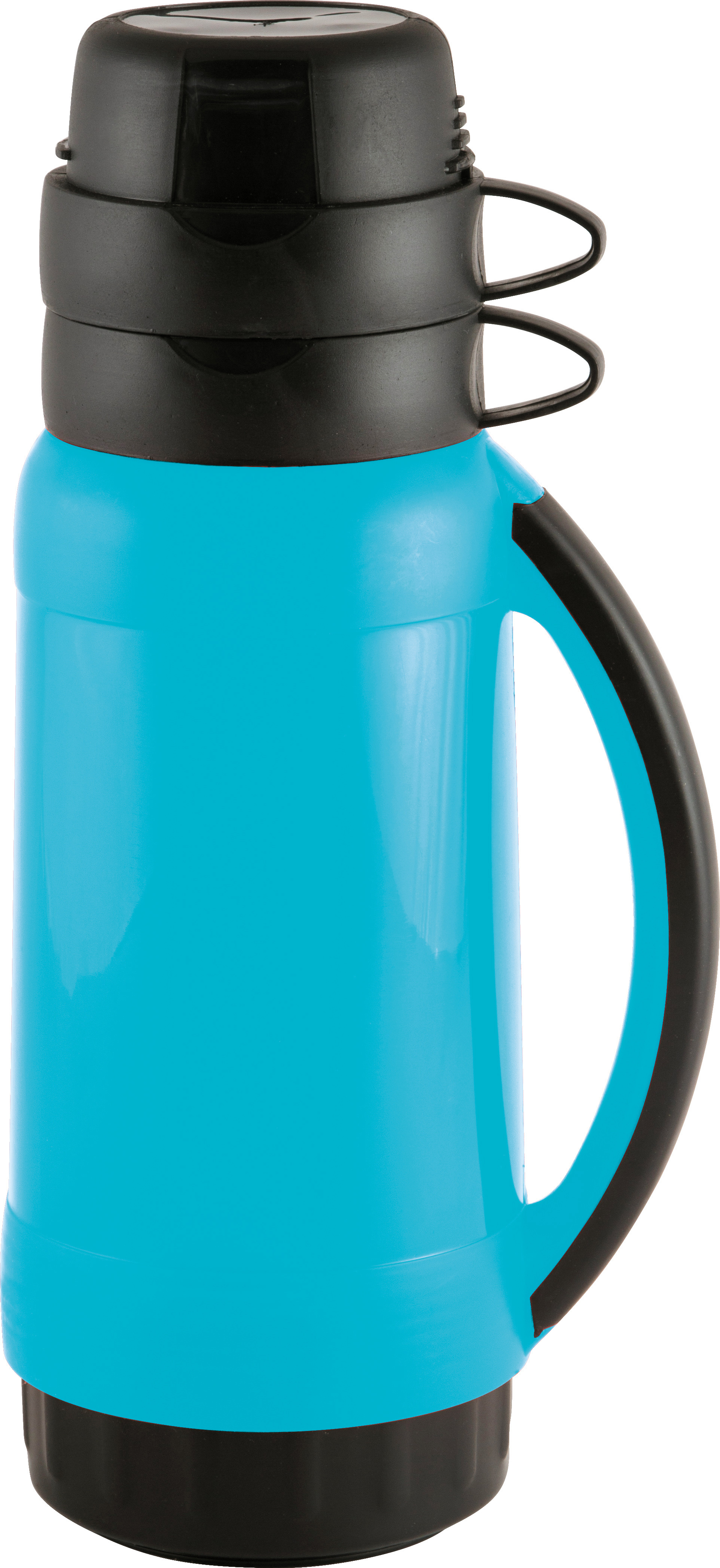 Изображение товара Термос 1.8 л Pratico со стеклянной колбой синий для горячих и холодных напитков