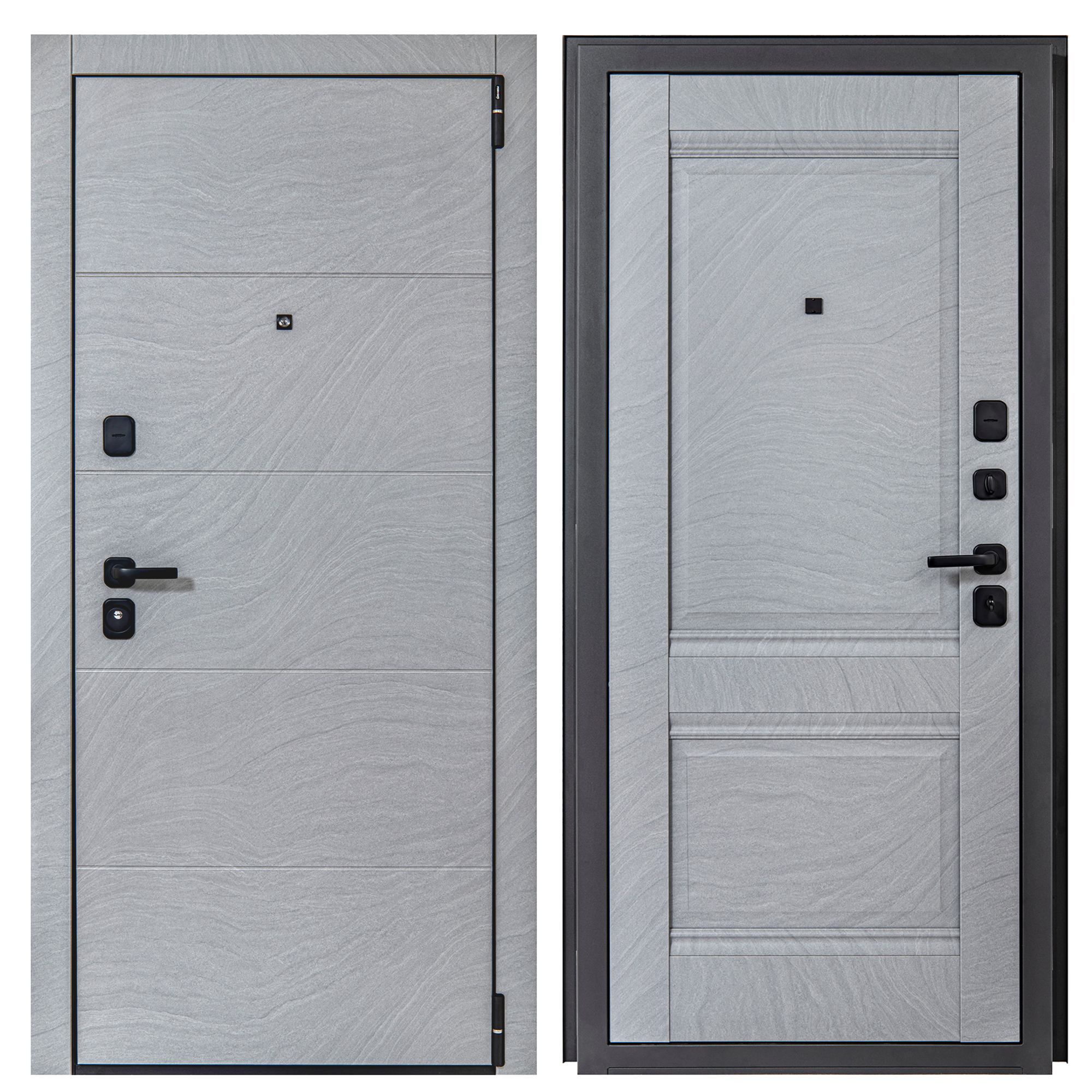 Изображение товара Дверь входная металлическая Порта Дюна 98x205 см правая дюна серая