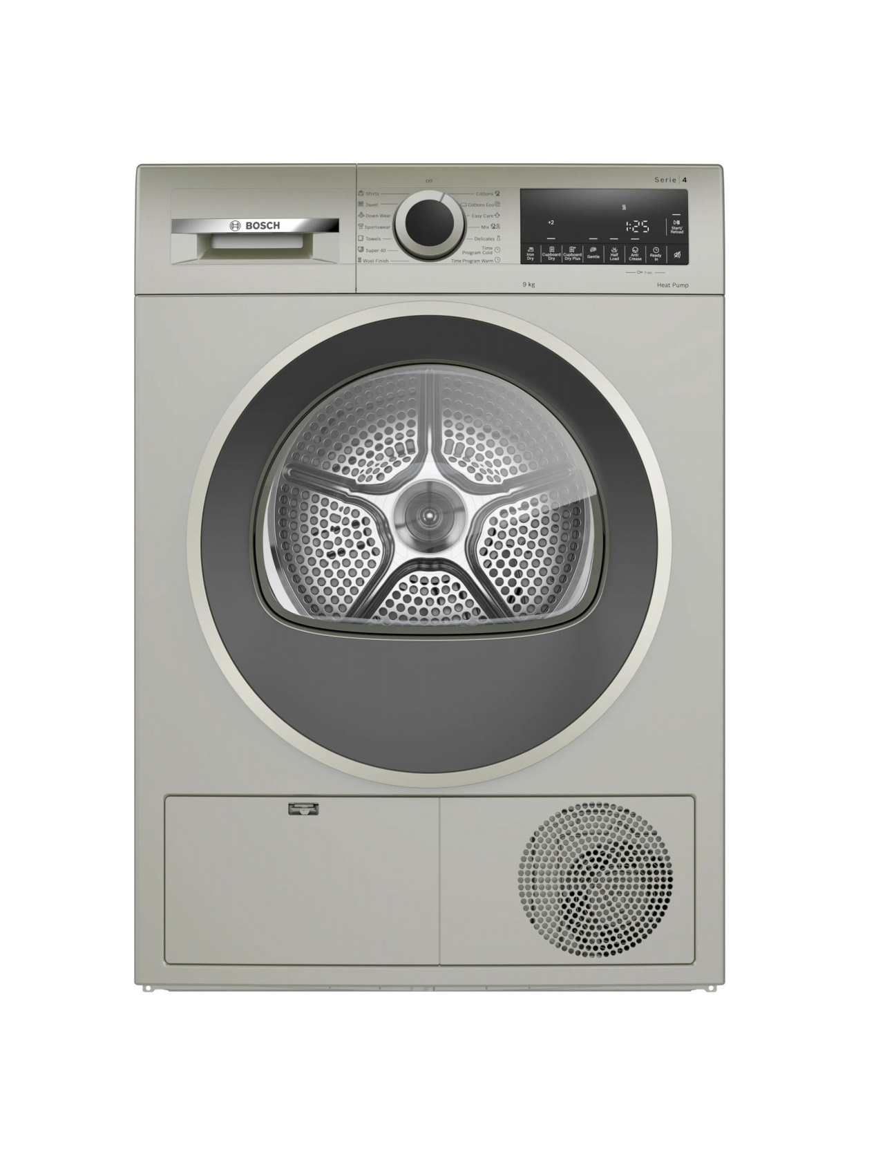 Изображение товара Сушильная машина Bosch Serie 4 WQG1420XME белый с AntiVibration и блокировкой от детей