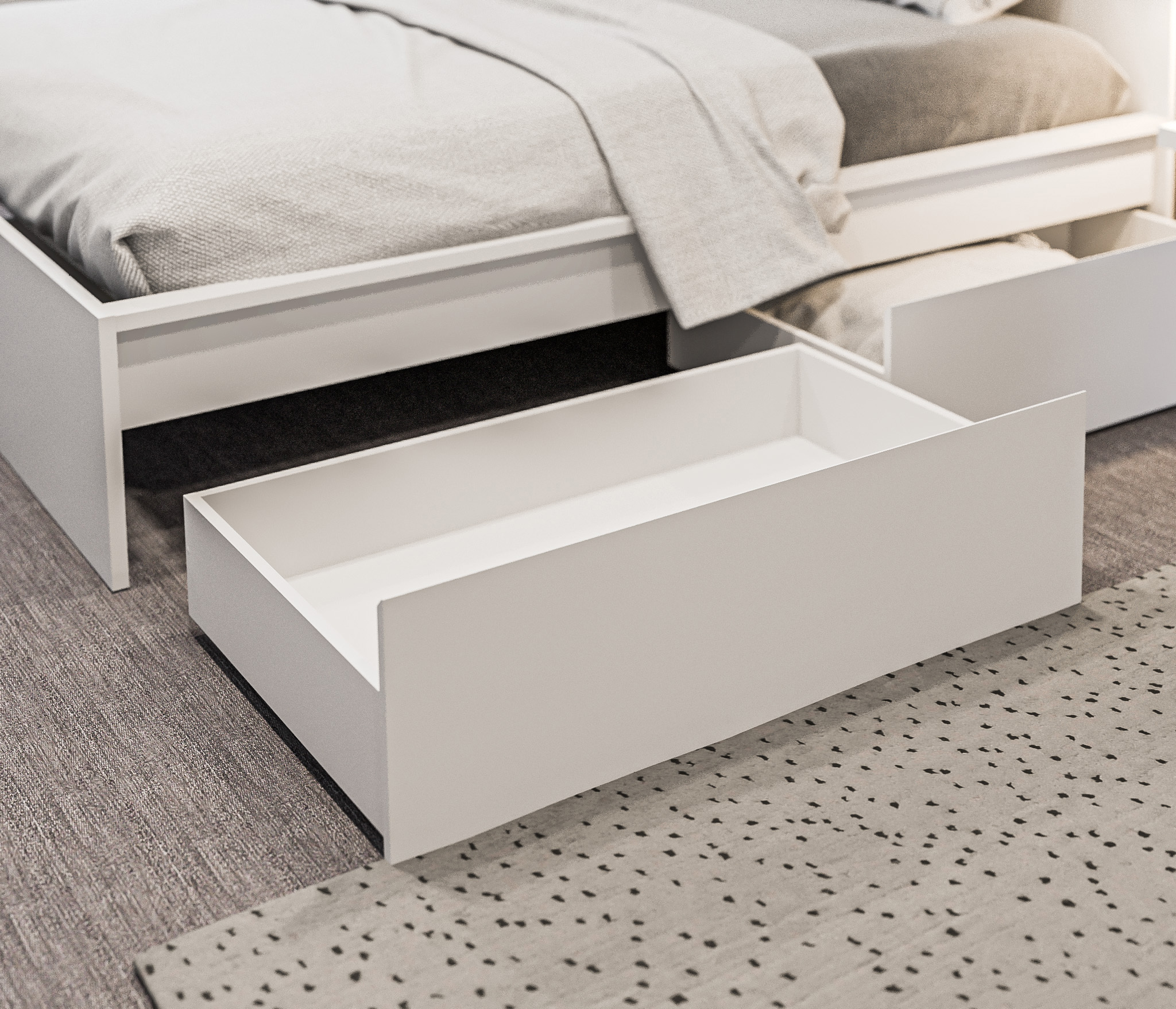 Изображение товара Выдвижной ящик кровати Леон СБ-3370 белый 98x61 см