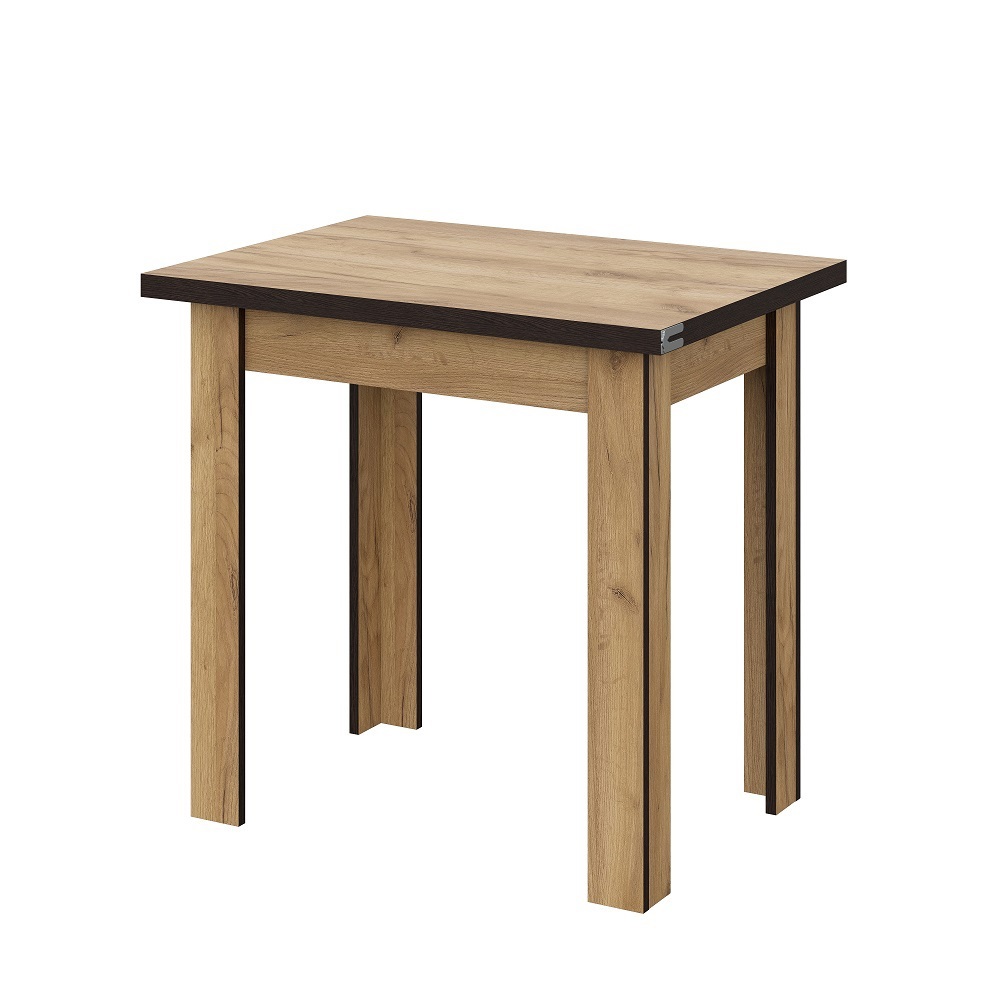 Изображение товара Обеденный стол квадратный Мебельная Интеграция СО 3 75-112x75x56 см ЛДСП цвет бежевый