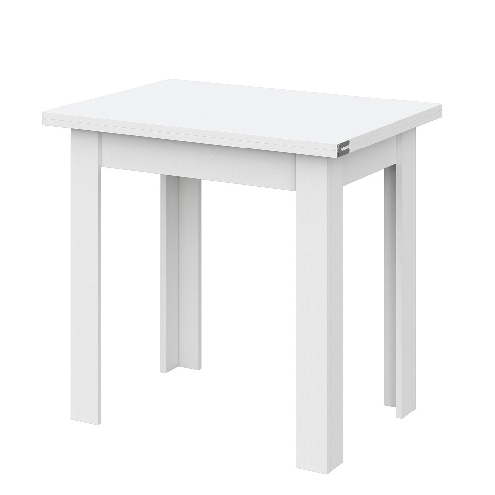 Изображение товара Обеденный раскладной квадратный стол Arnika СО 3 75-112x75x56 см белый