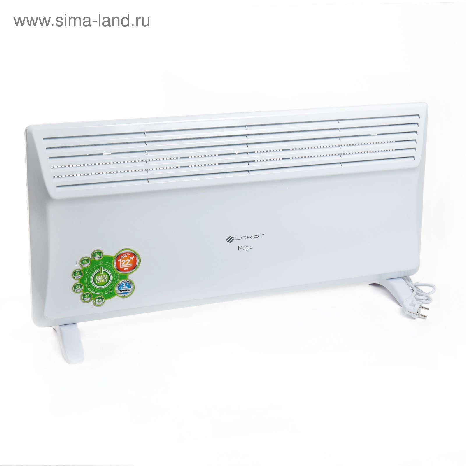 Изображение товара Конвектор электрический Loriot Magic LHCY-2000М с механическим термостатом 2000 Вт