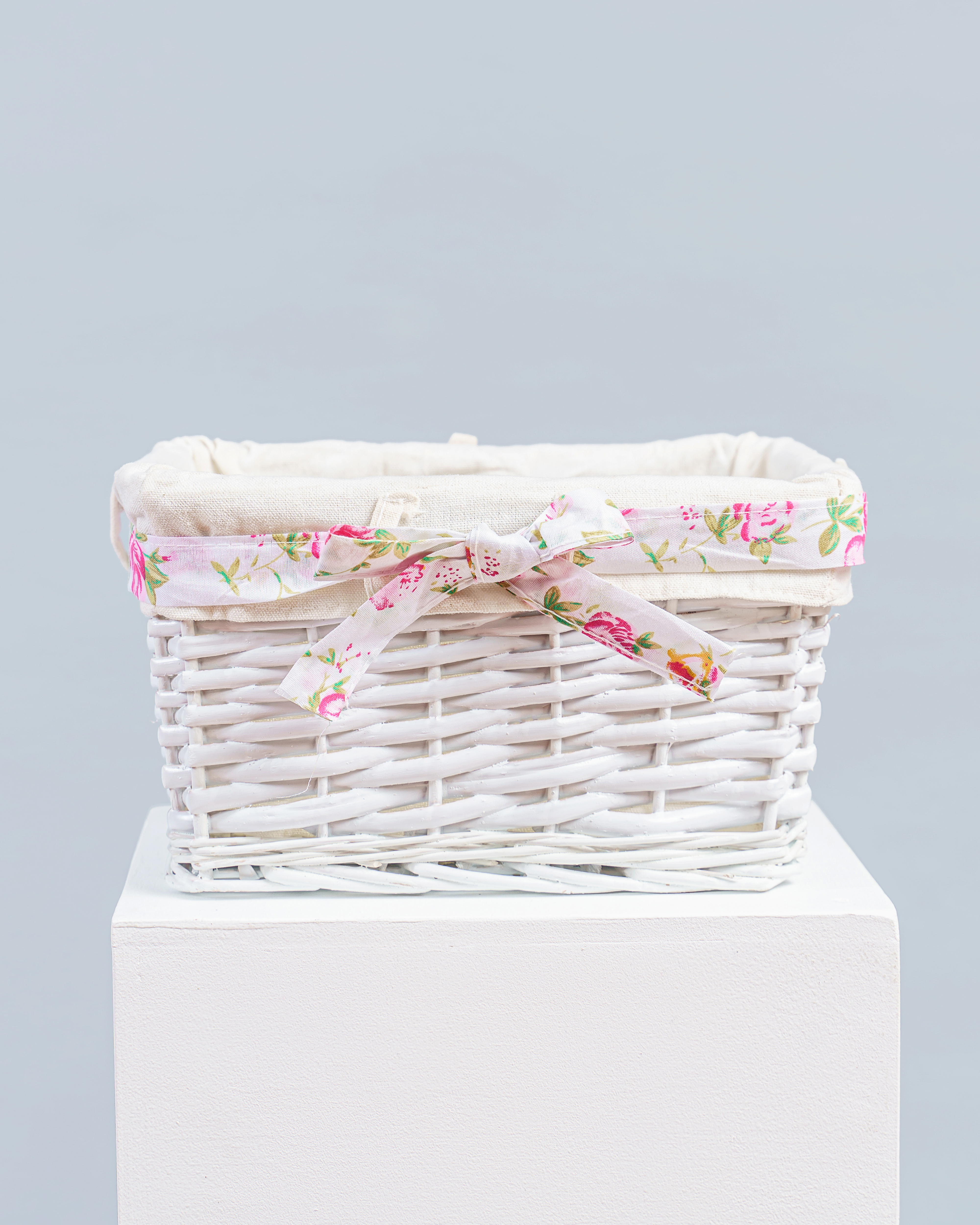 Изображение товара Корзина из ивы для хранения 30x20x41 см белая Storage Basket