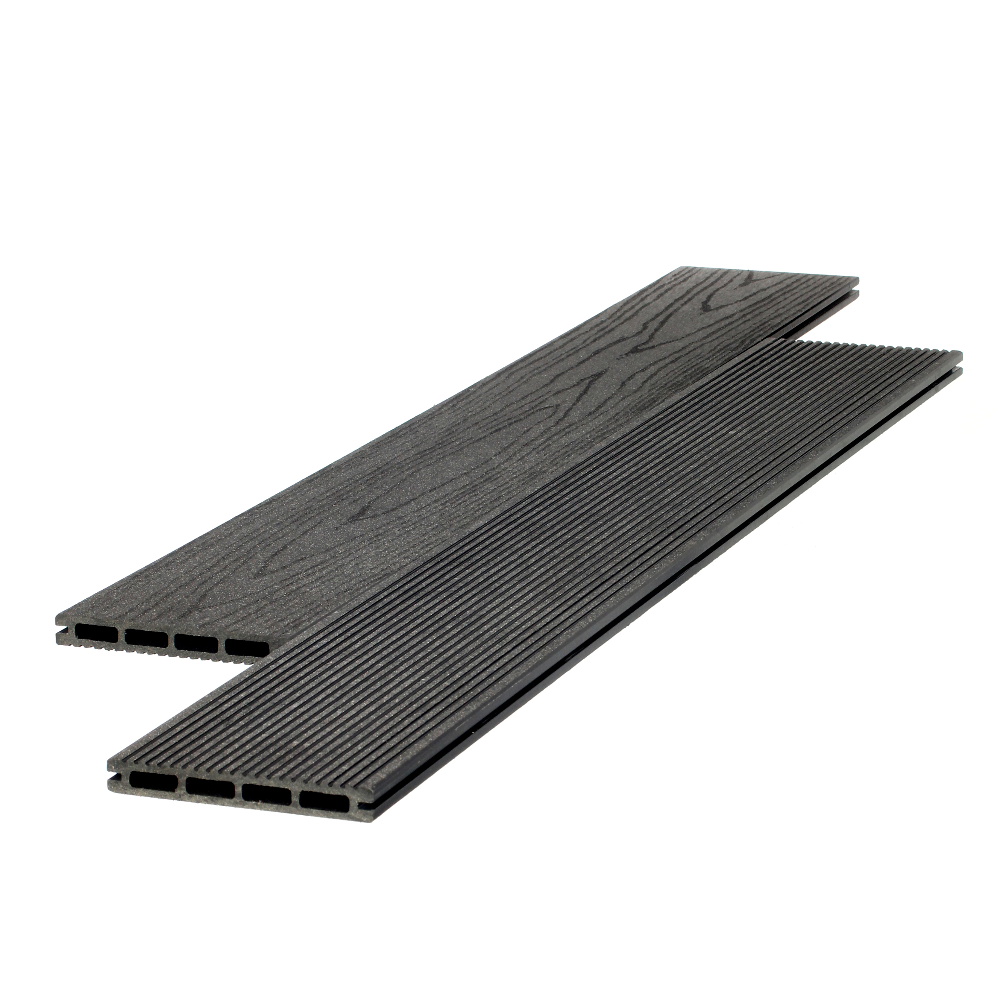 Изображение товара Террасная доска МДПК Diasdeck цвет антрацит 1500x140x18мм двусторонний структура дерева 1.05м² 5шт