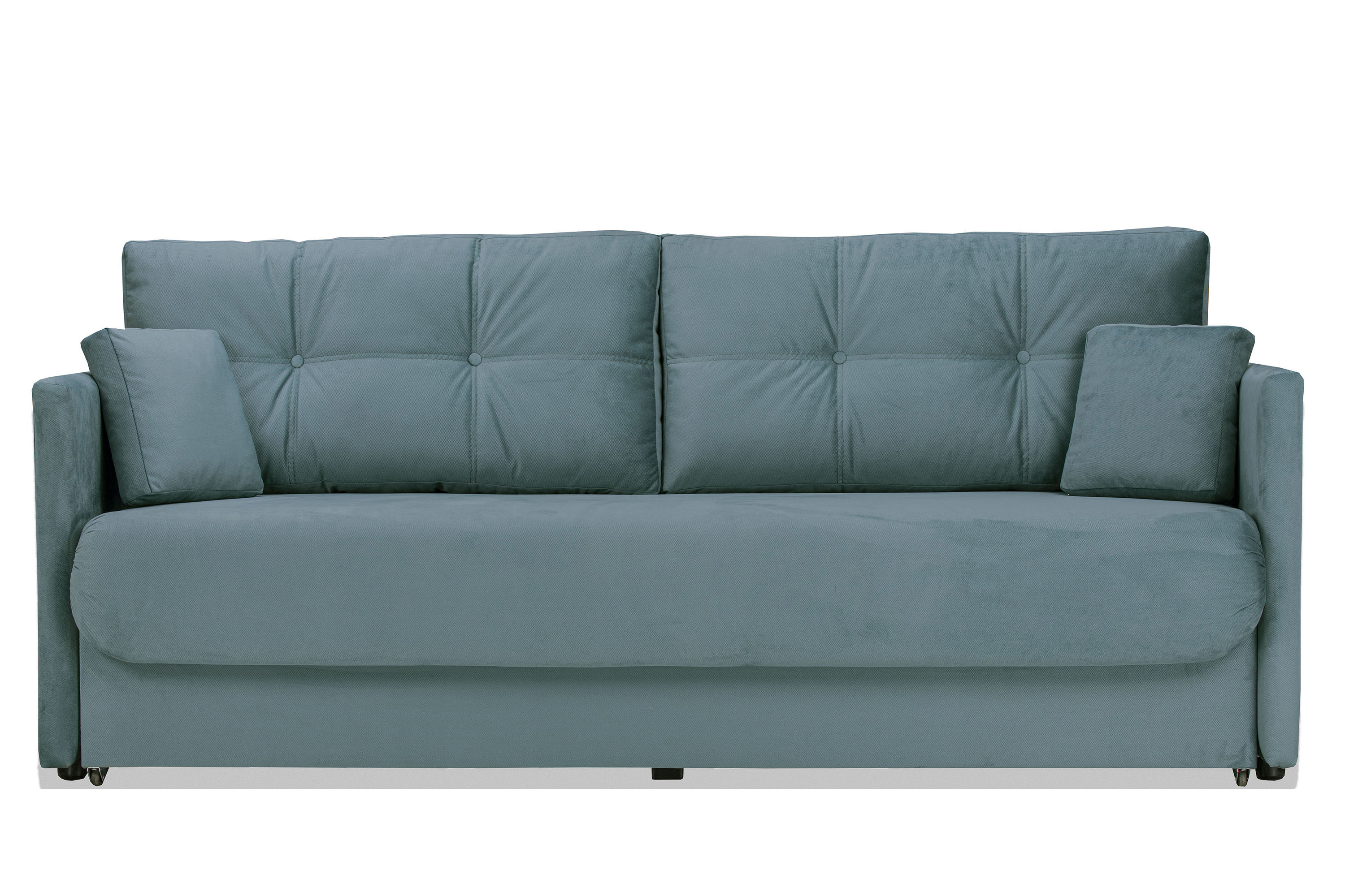 Изображение товара Раскладной диван Ramart design Шерлок 206x92x103 см велюр цвет серо-бирюзовый