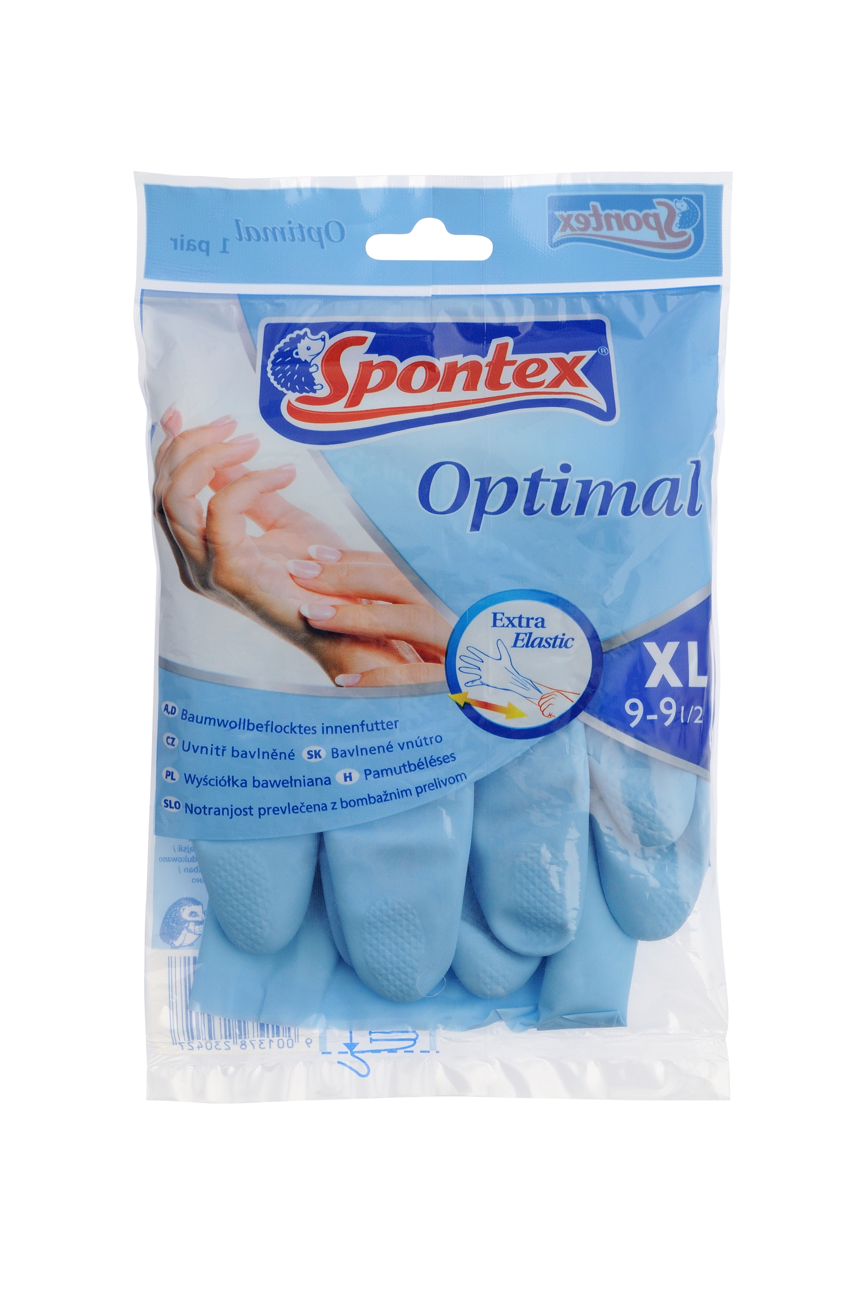 Изображение товара Перчатки латексные с хлопковой вставкой Optimal размер xl 1 пара