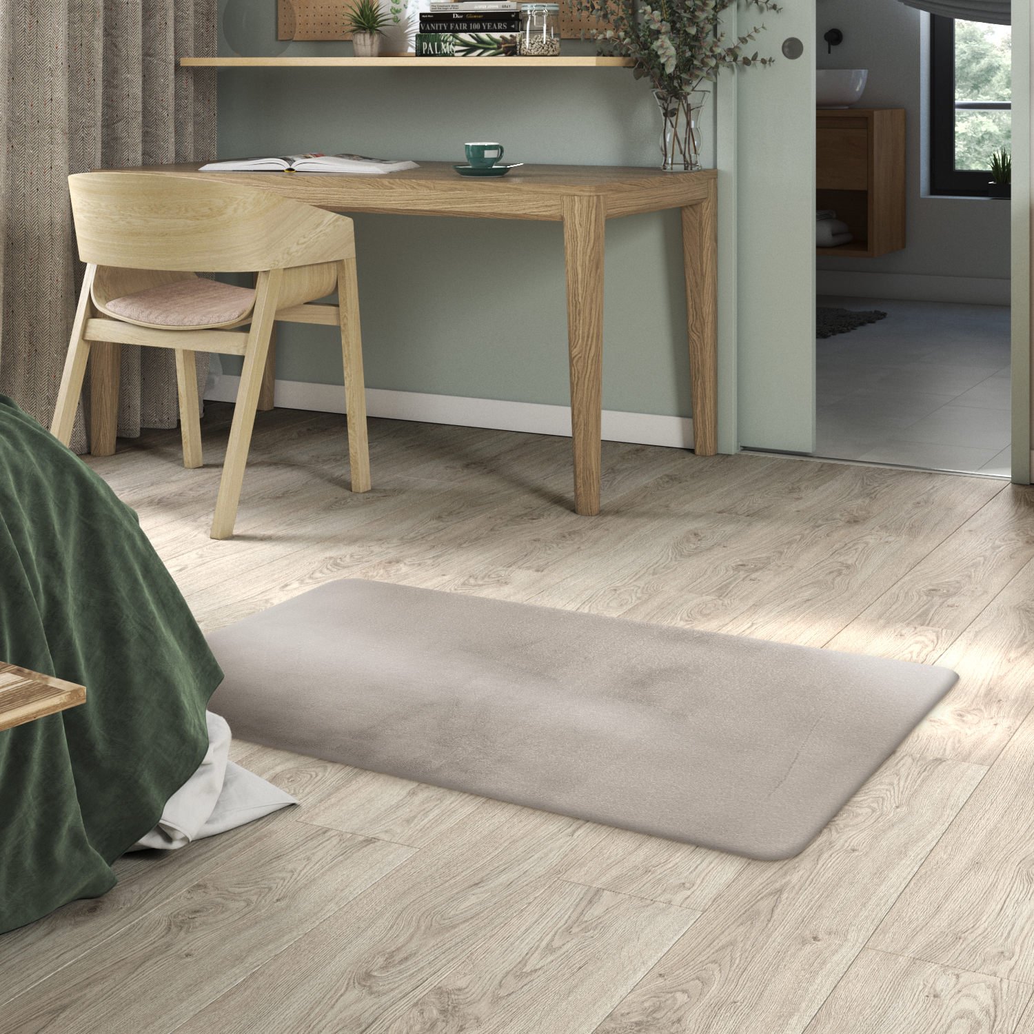 Изображение товара Искусственная шкура INSPIRE BIANCA 60x110 см бежевый мягкий ковер