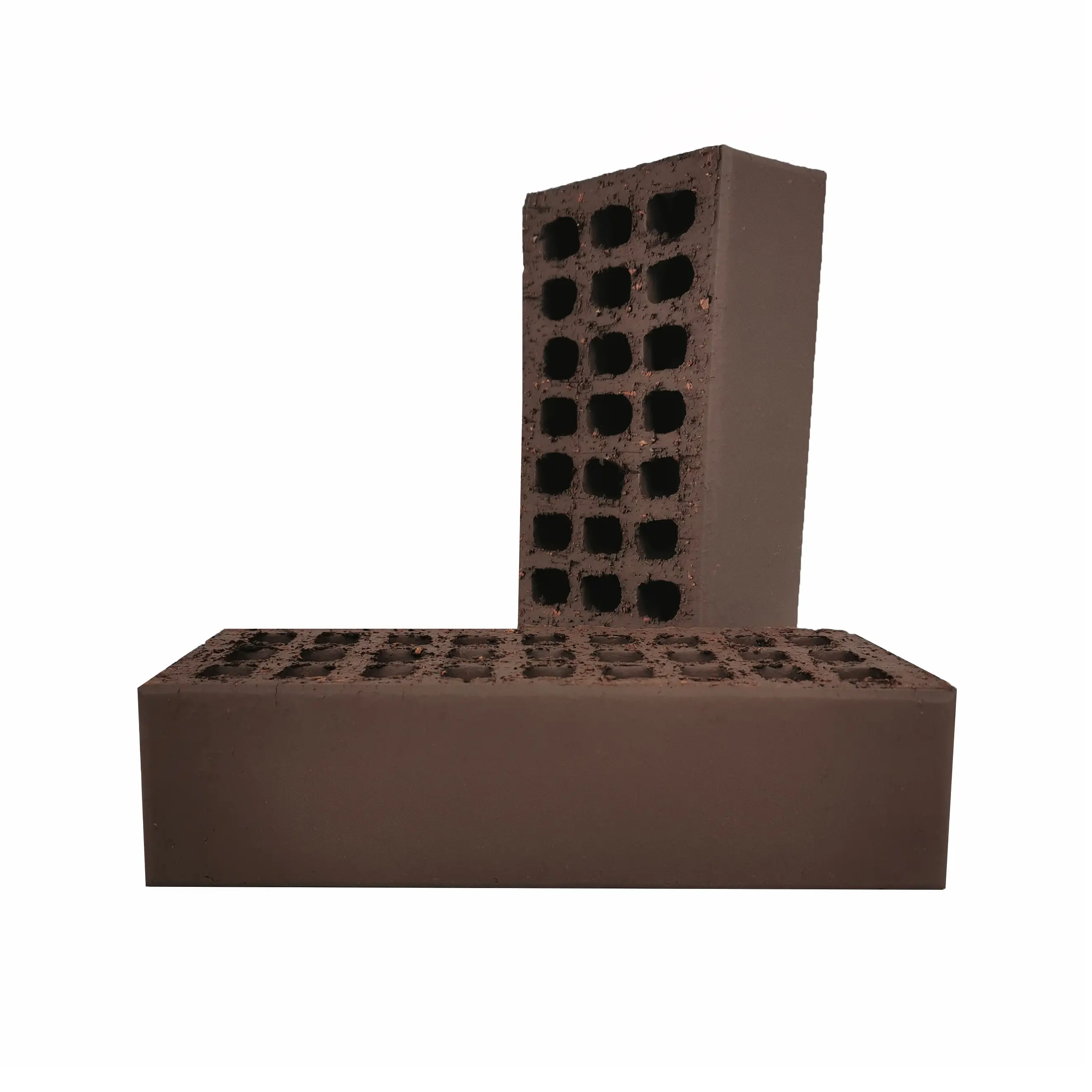 Кирпич облицовочный пустотелый РКЗ М125 шоколад 250x120x65 мм 1 НФ