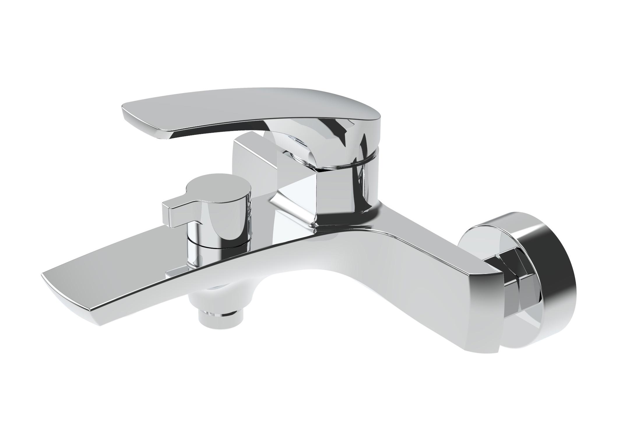 Изображение товара Хромированный однорычажный смеситель для ванны Lahta IDDIS