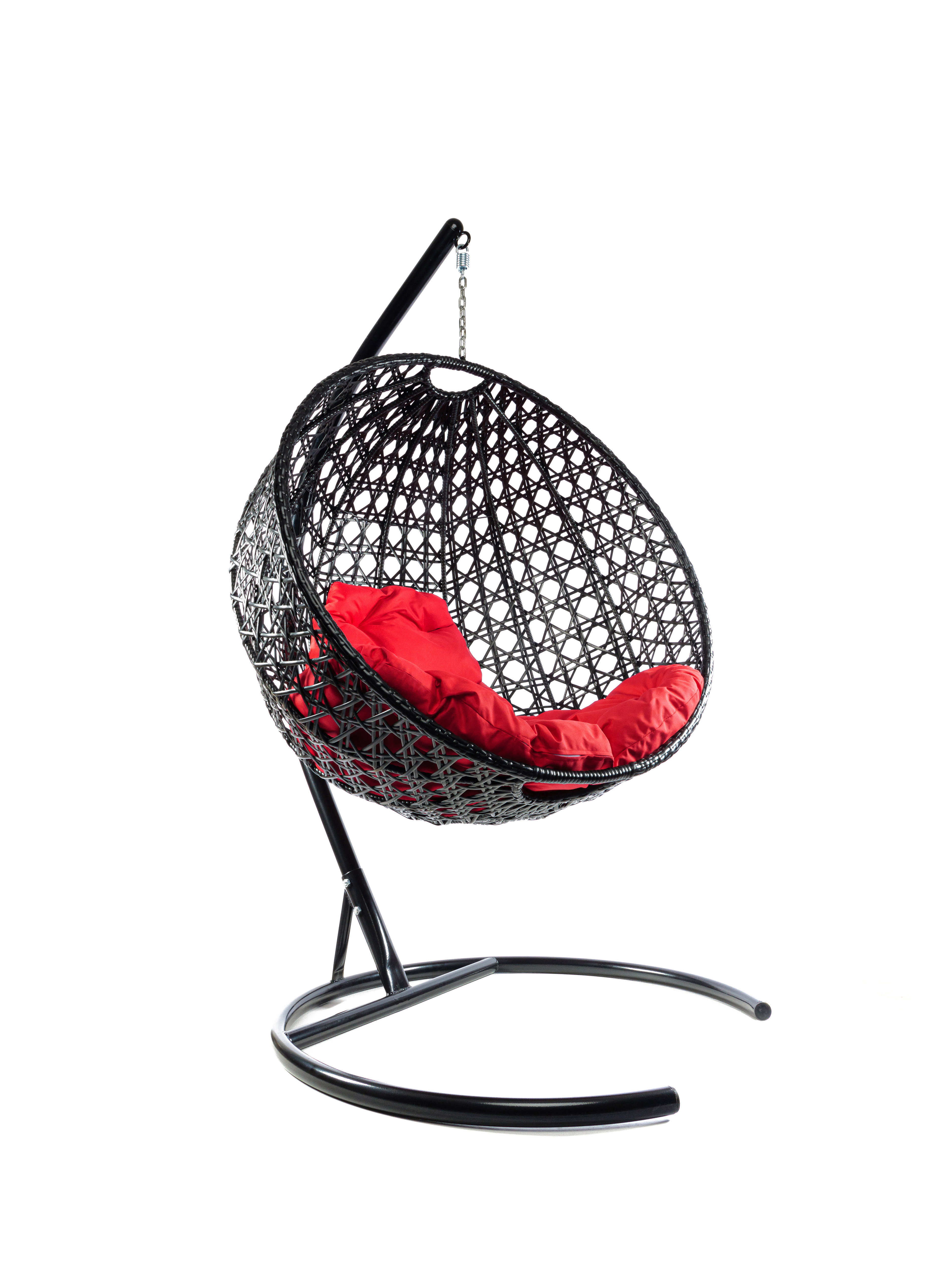 Изображение товара Кресло подвесное М-group Круг Люкс 1-местное с подушкой черное Россия