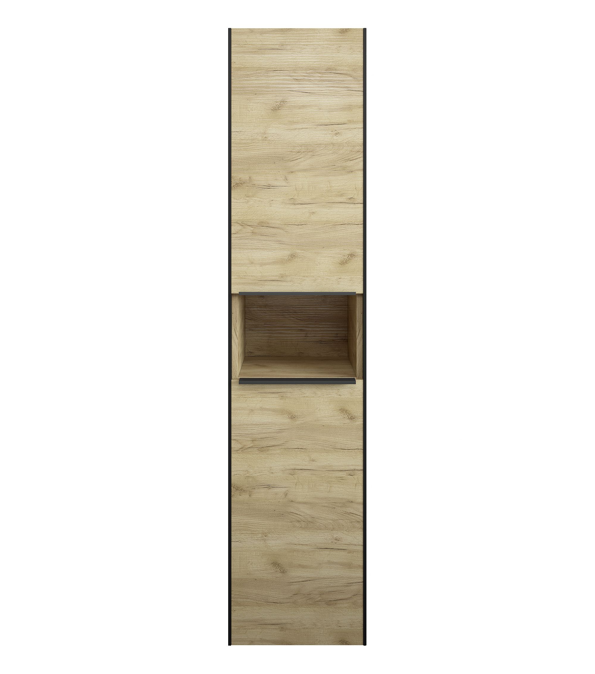 Изображение товара Пенал подвесной Барселона 36 2 полки ЛДСП цвет дуб крафт