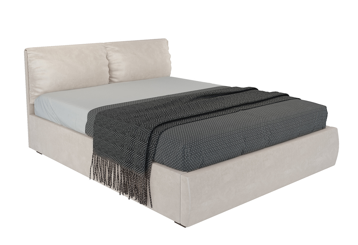 Изображение товара Кровать Сиеста 120x190 см из ДСП с мягким велюром и подъемным механизмом