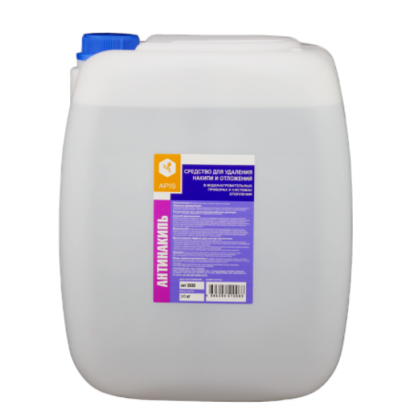 Изображение товара Очищающее средство Apis Антинакипь для систем отопления канистра 30 кг