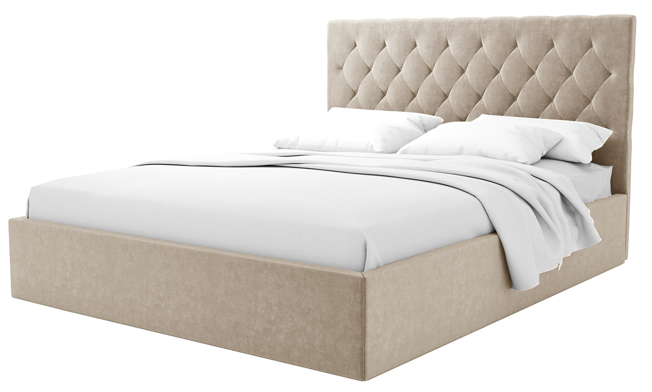 Изображение товара Кровать Costa Визави 120x190 см велюр цвет бежевый