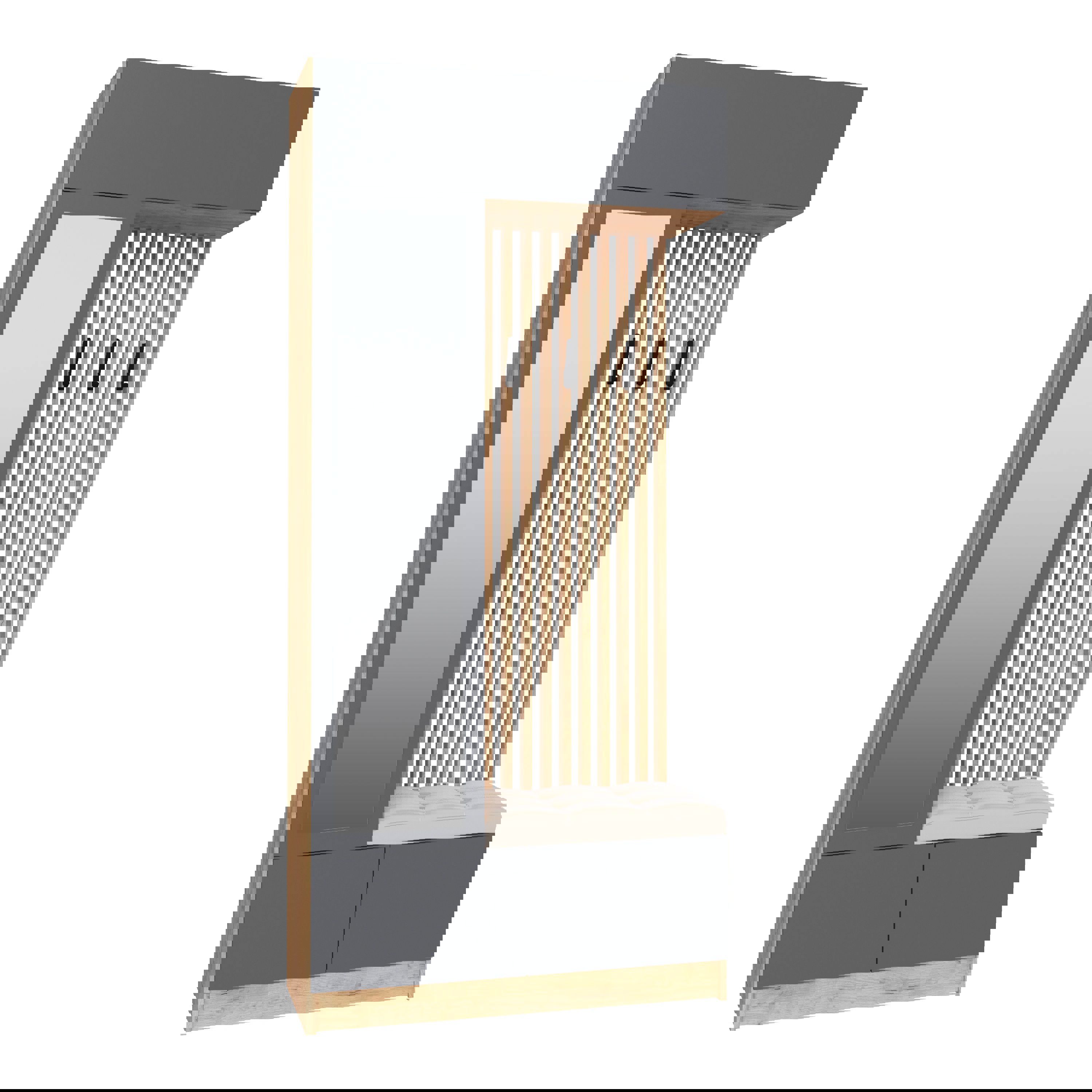 Изображение товара Комплект мебели для прихожей Тэкс Руэлла 100x220 см с мягким сиденьем и крючками