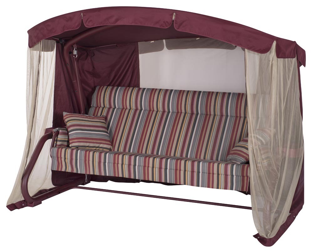 Изображение товара Качели садовые Империя 4 местные с регулировкой спинки и тентом Удачная мебель