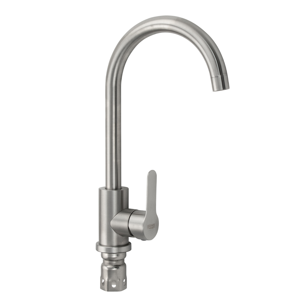 Изображение товара Смеситель для кухни однорычажный Brimix 9301 излив 25 см цвет хром