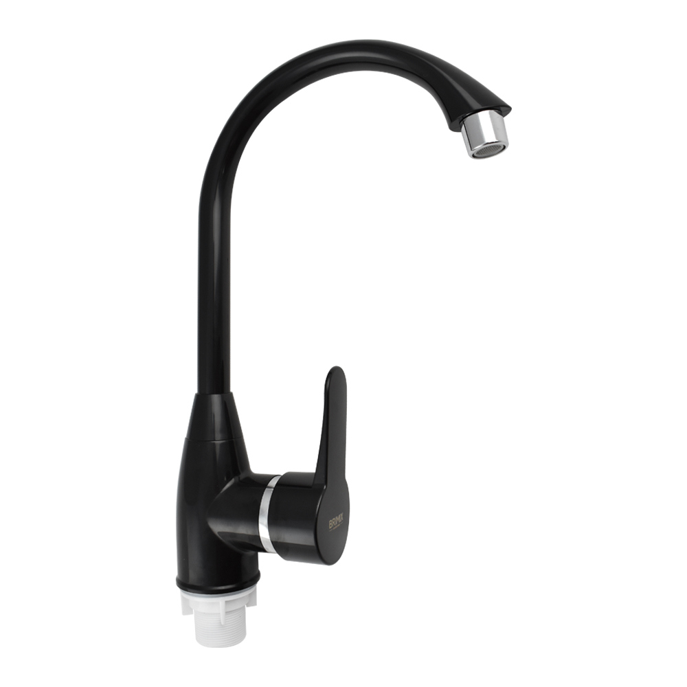Изображение товара Смеситель для кухни однорычажный Brimix 465 излив 21 см цвет черный