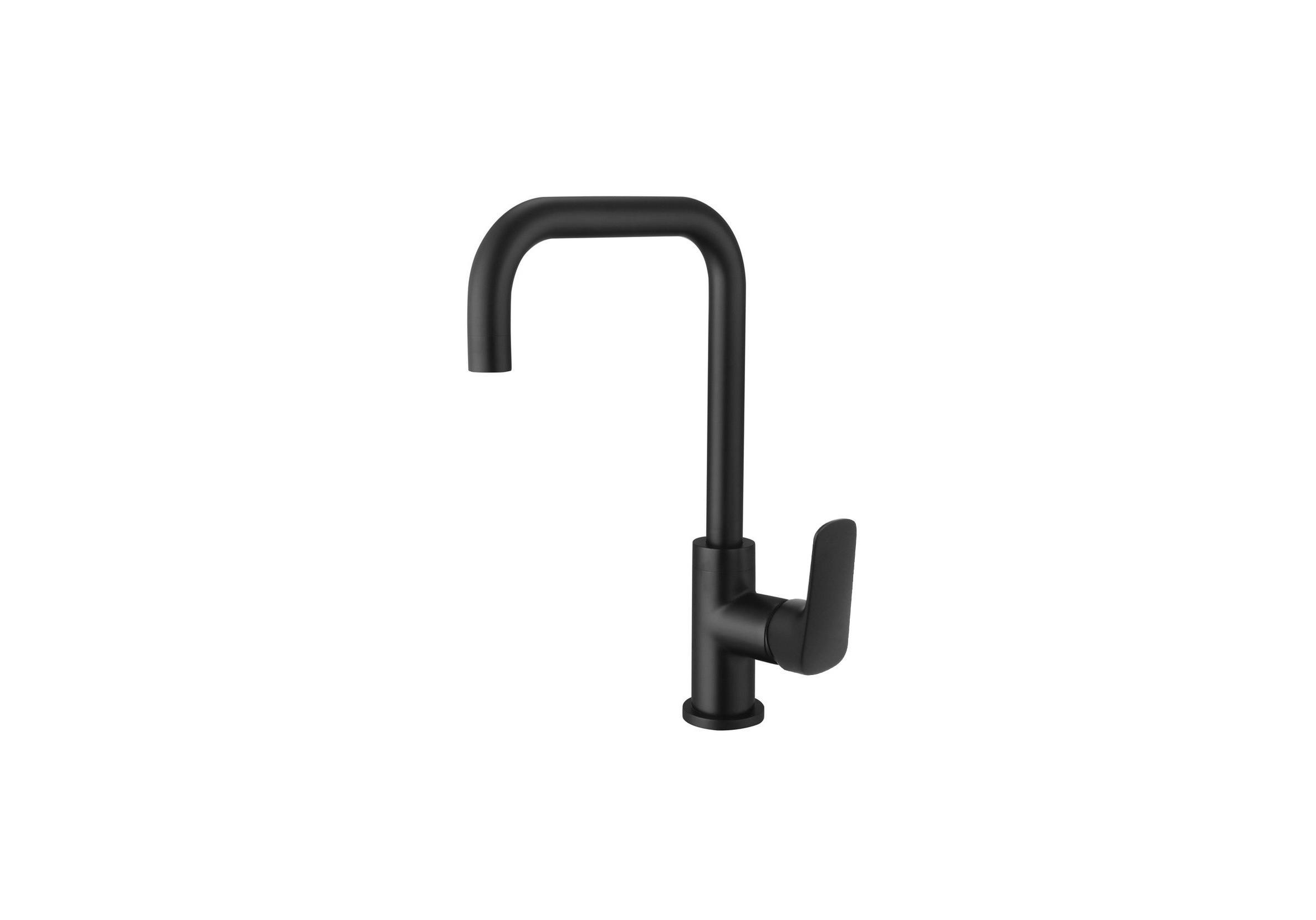 Изображение товара Aquatek Вега AQ1081MB однорычажный черный матовый излив 27,1 см