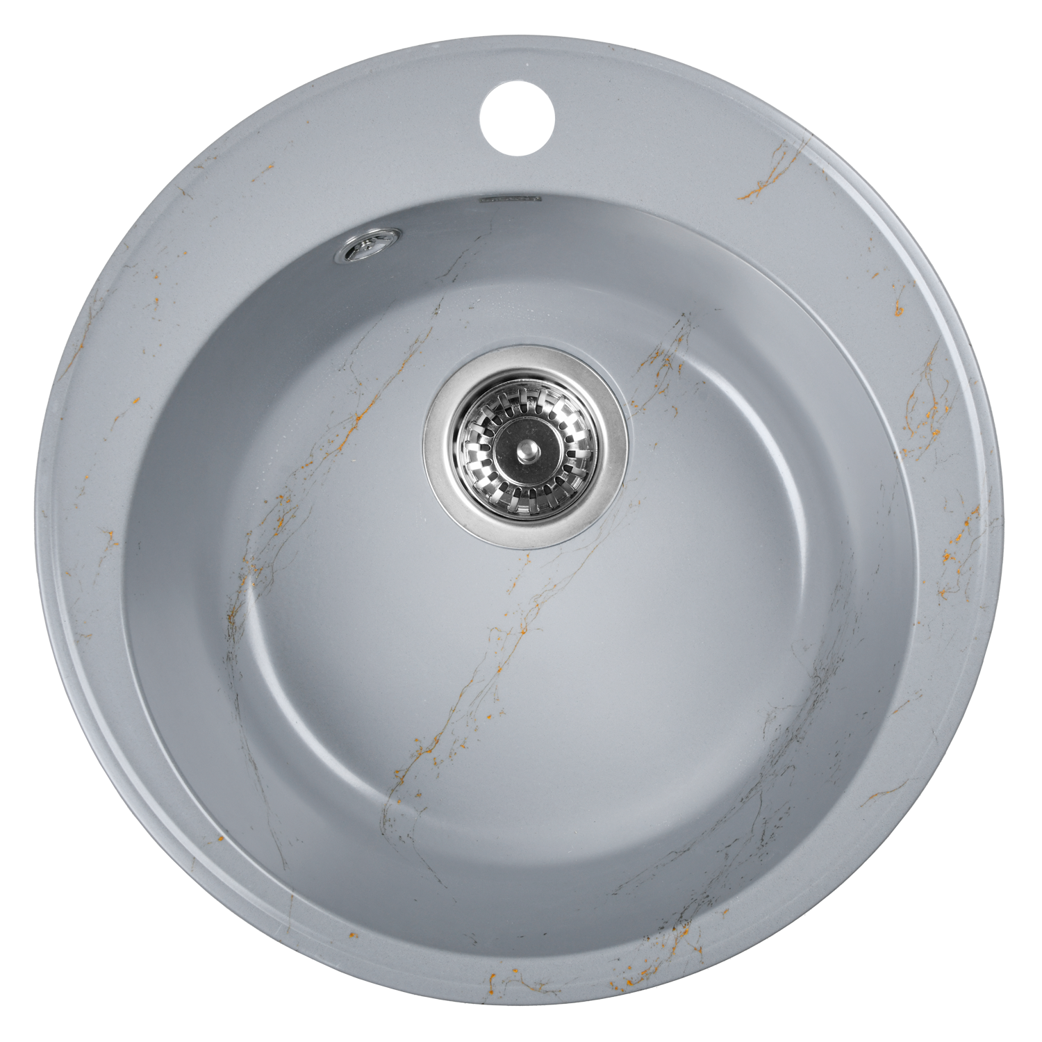 Изображение товара Мойка для кухни из искусственного камня Wisent WA05-15 Мрамор Серо-золотой 475x475