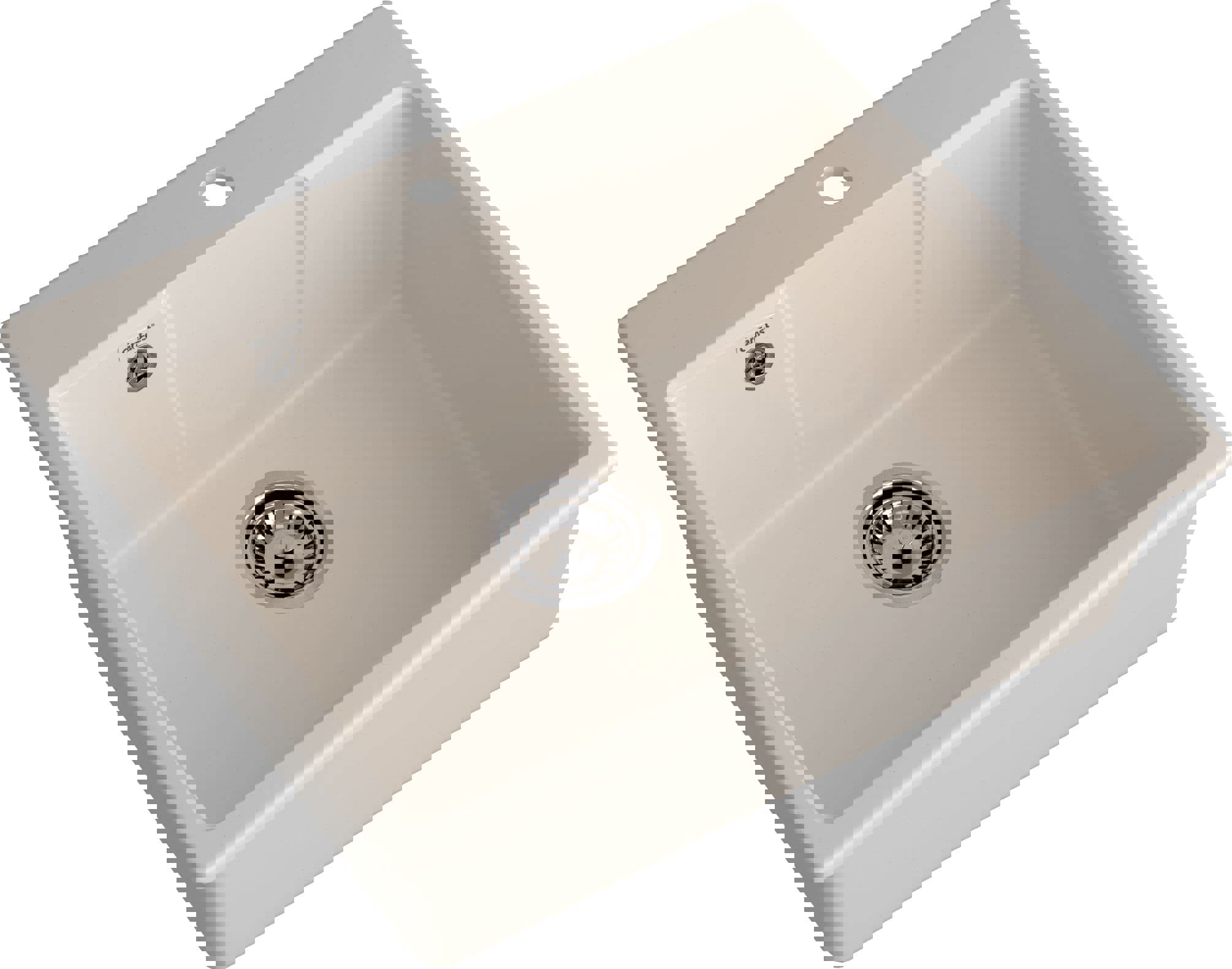 Изображение товара Врезная кварцевая мойка Granfest 658 Urban белая 58x49 см для кухни