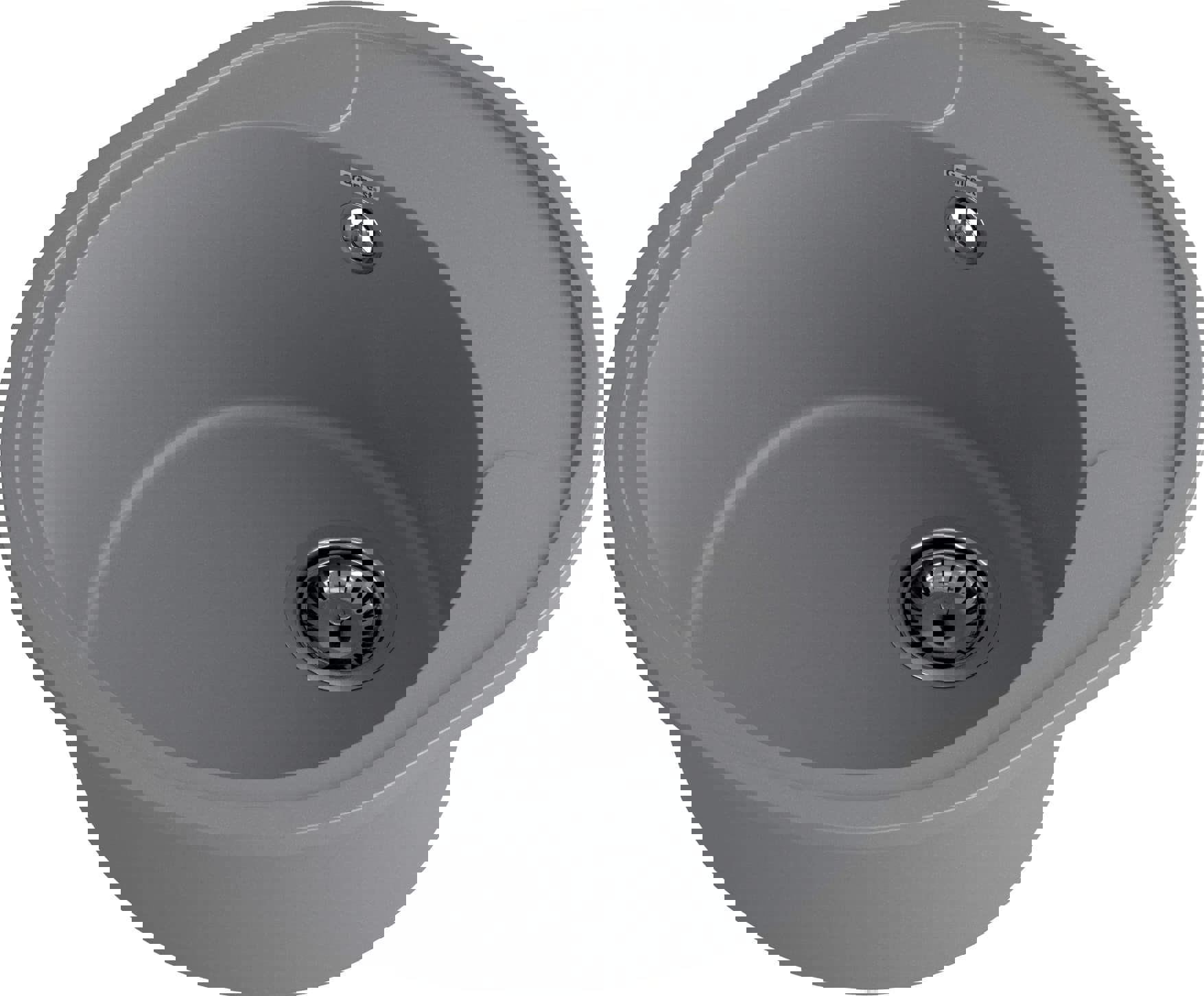 Изображение товара Врезная мойка Granfest 857L 57x48x19 см кварц цвет темно-серый