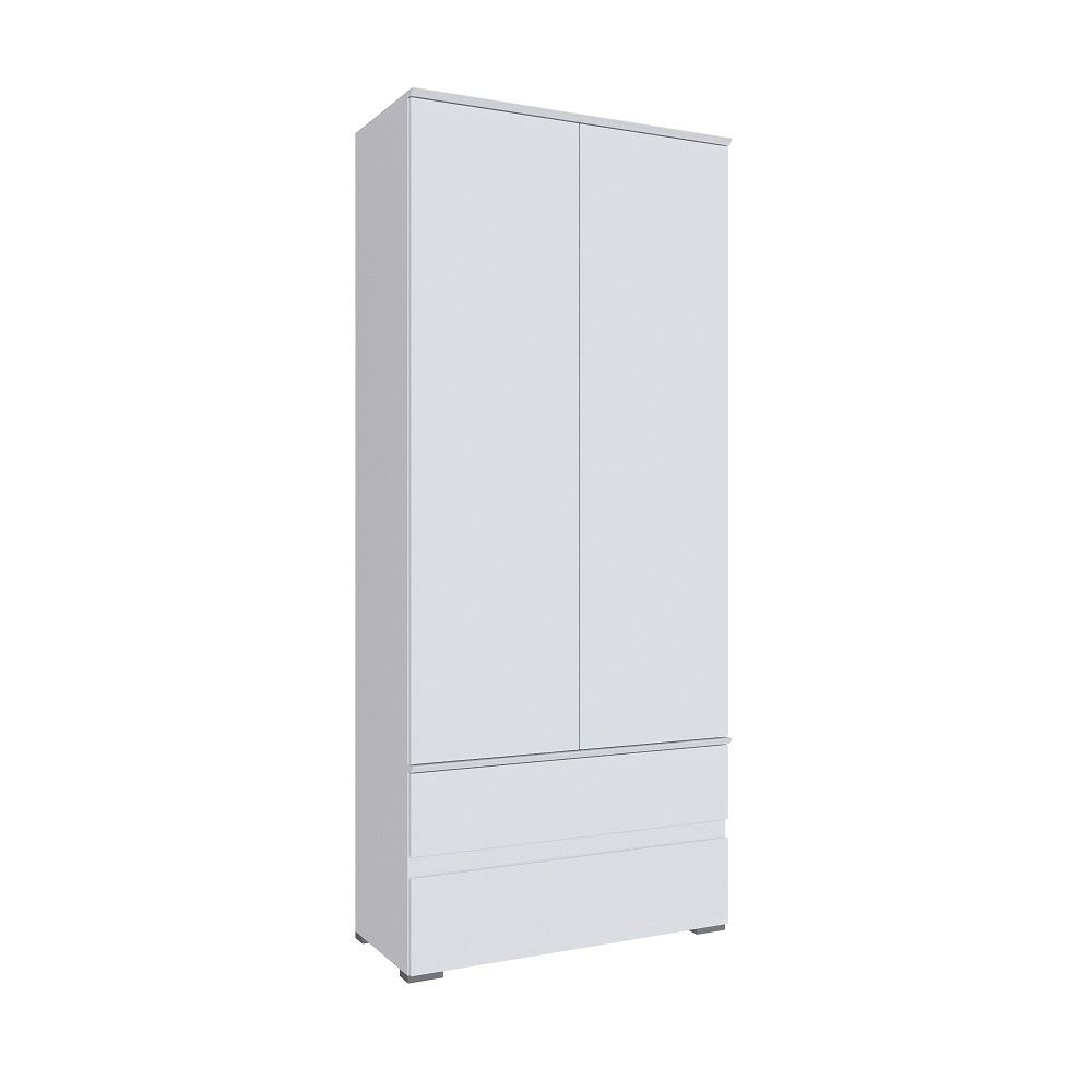 Изображение товара Шкаф распашной Тэкс 90x210 см белый с полками и ящиками