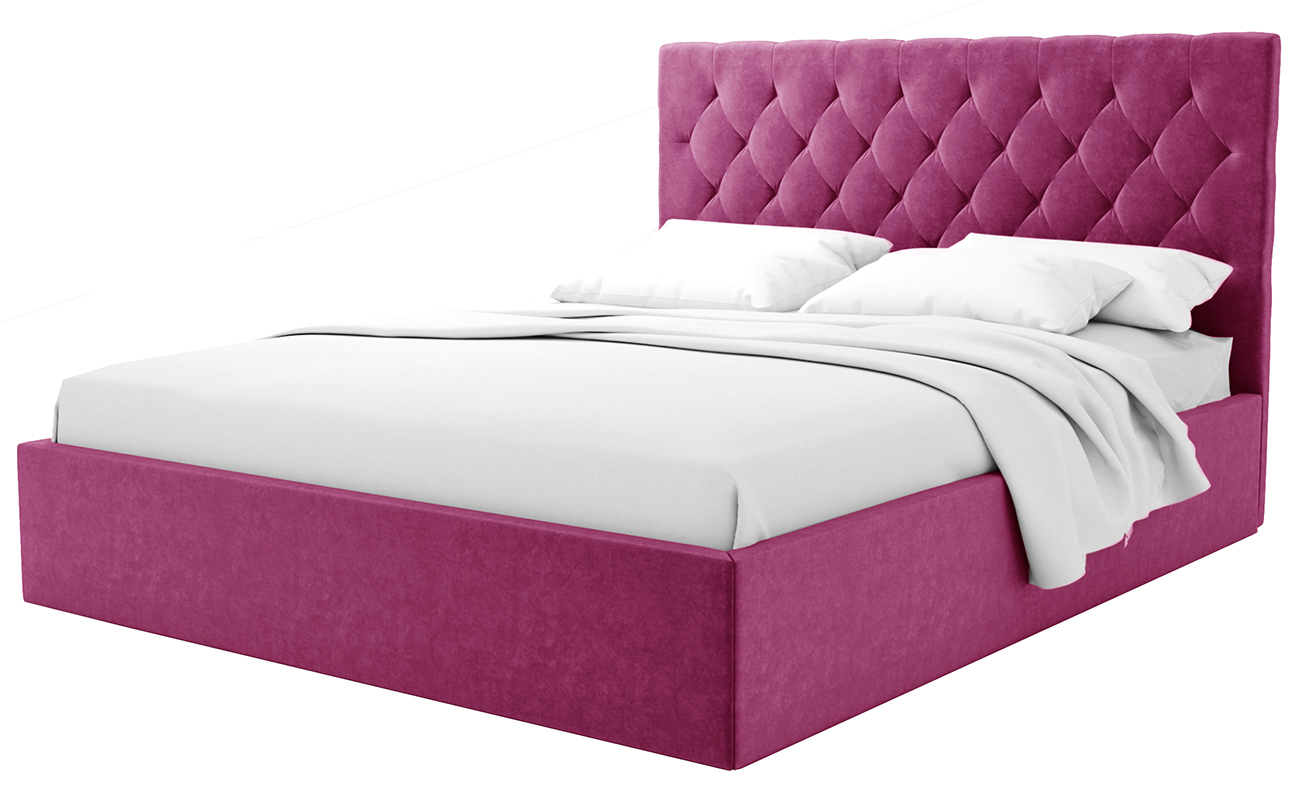 Изображение товара Кровать Costa Визави 120x200 см велюр красный с подъемным механизмом